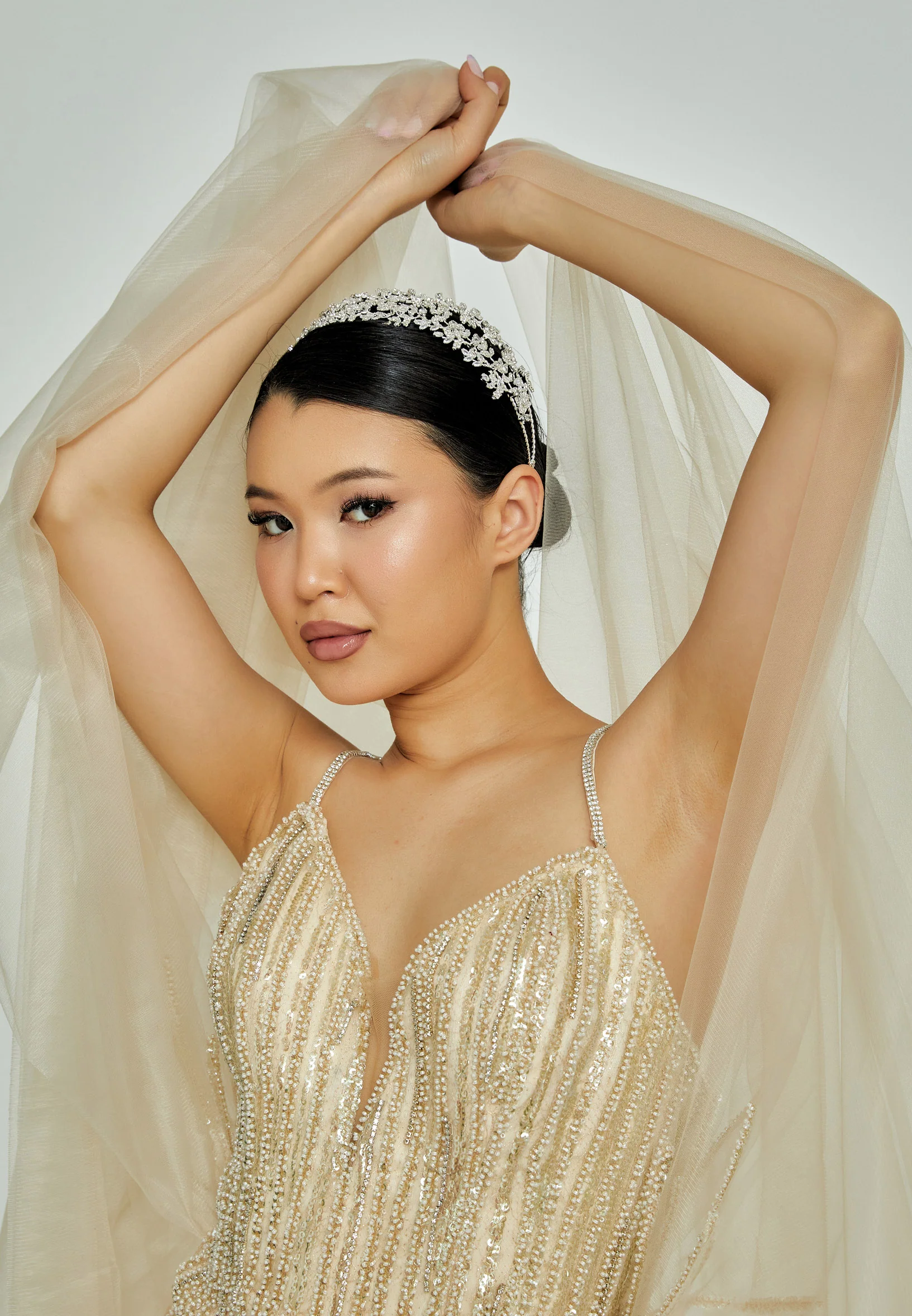 Artificial Flowers Bride Crown abbt-14 - Image 3