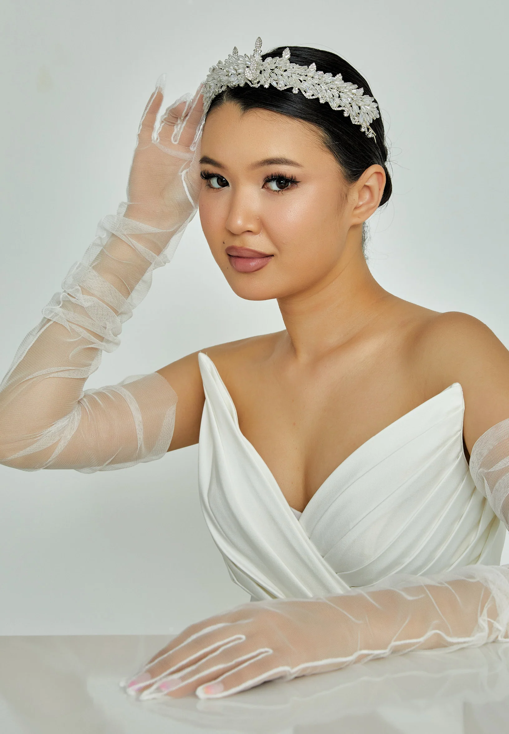 Beadwork Bride Crown abat2308 - Image 2
