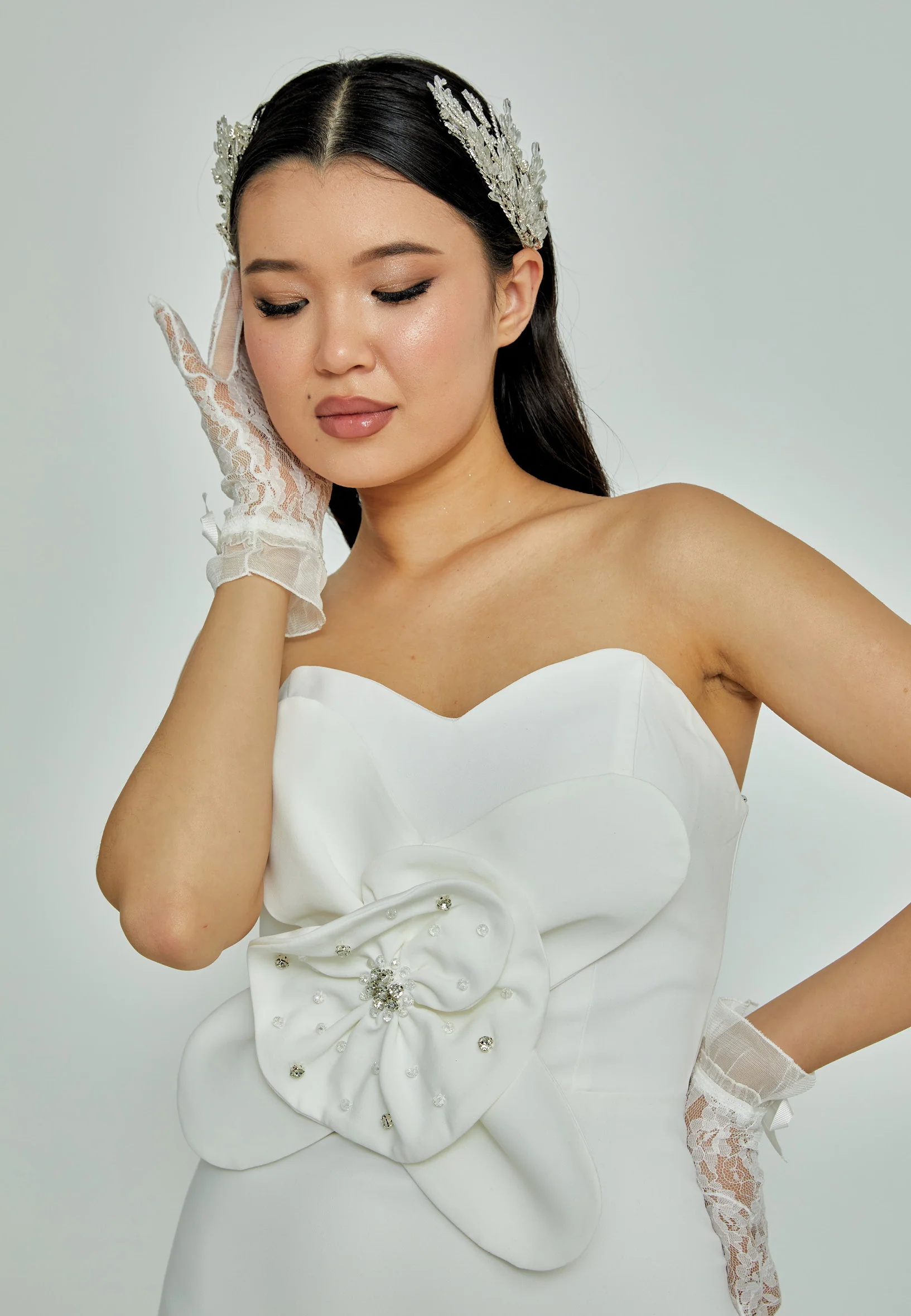Beadwork Bride Crown abb20-1088-z - Image 3