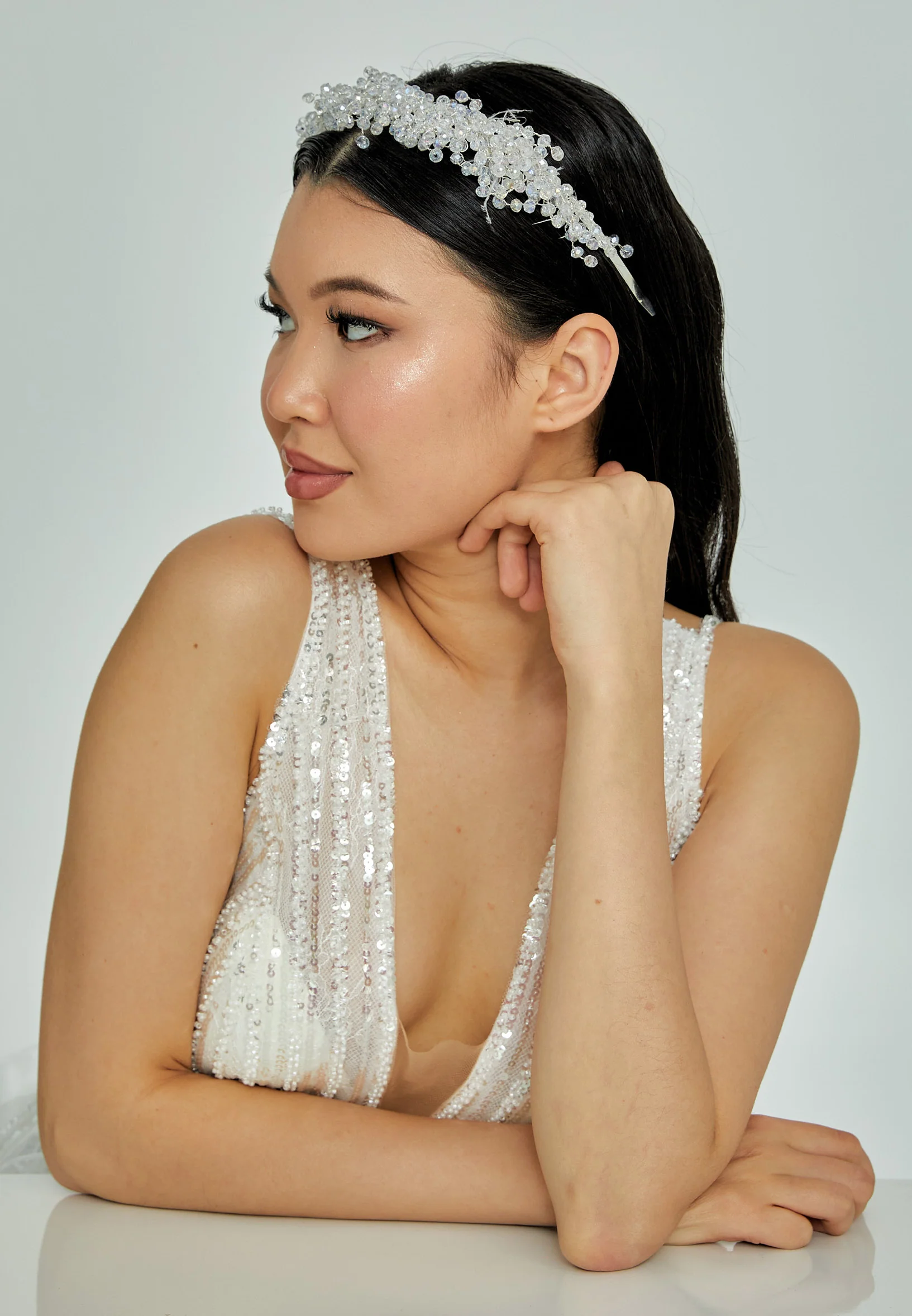 Beadwork Bride Crown abbt-23 - Image 3