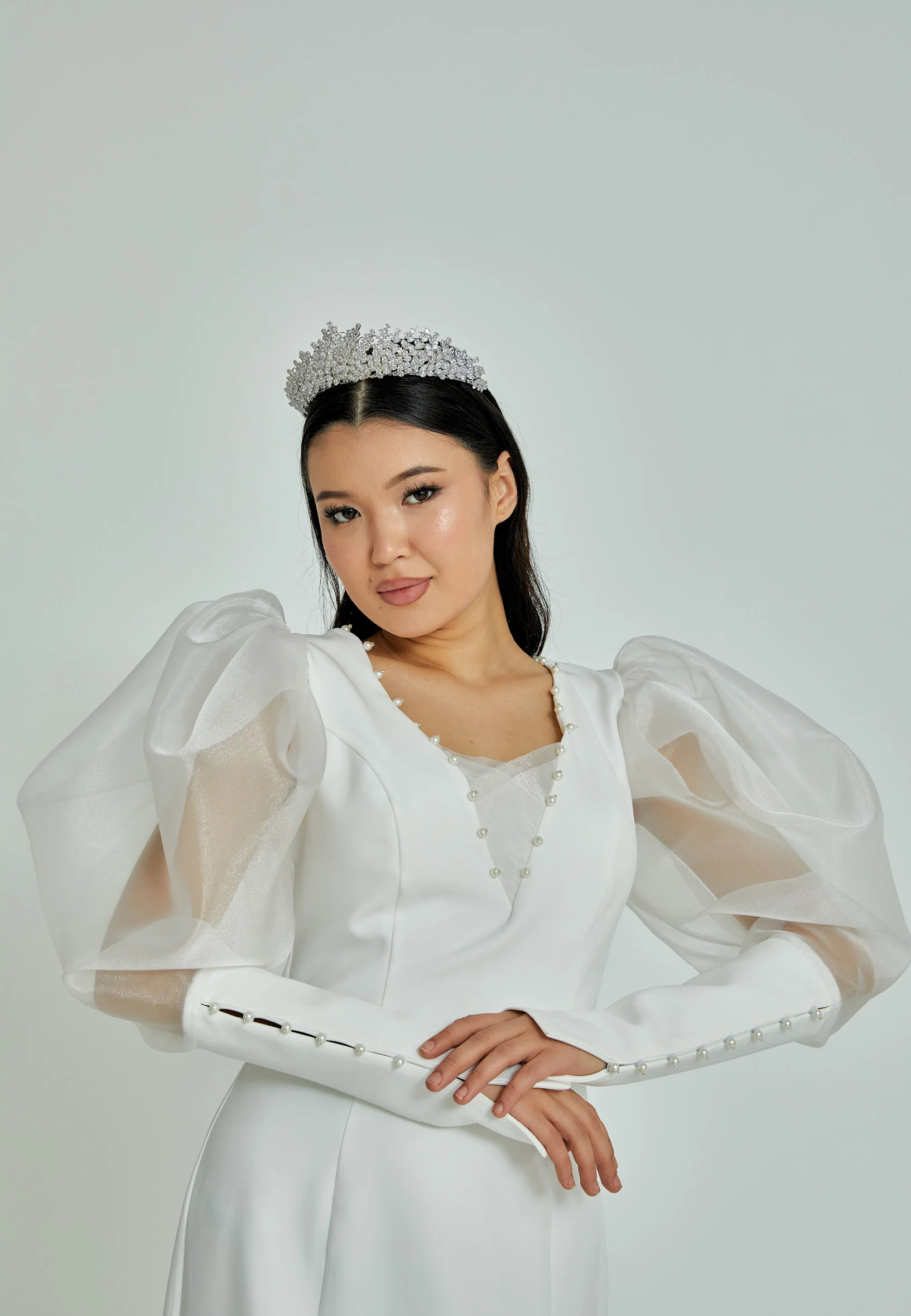 Crystal Bride Crown abb12-1905 - Image 3