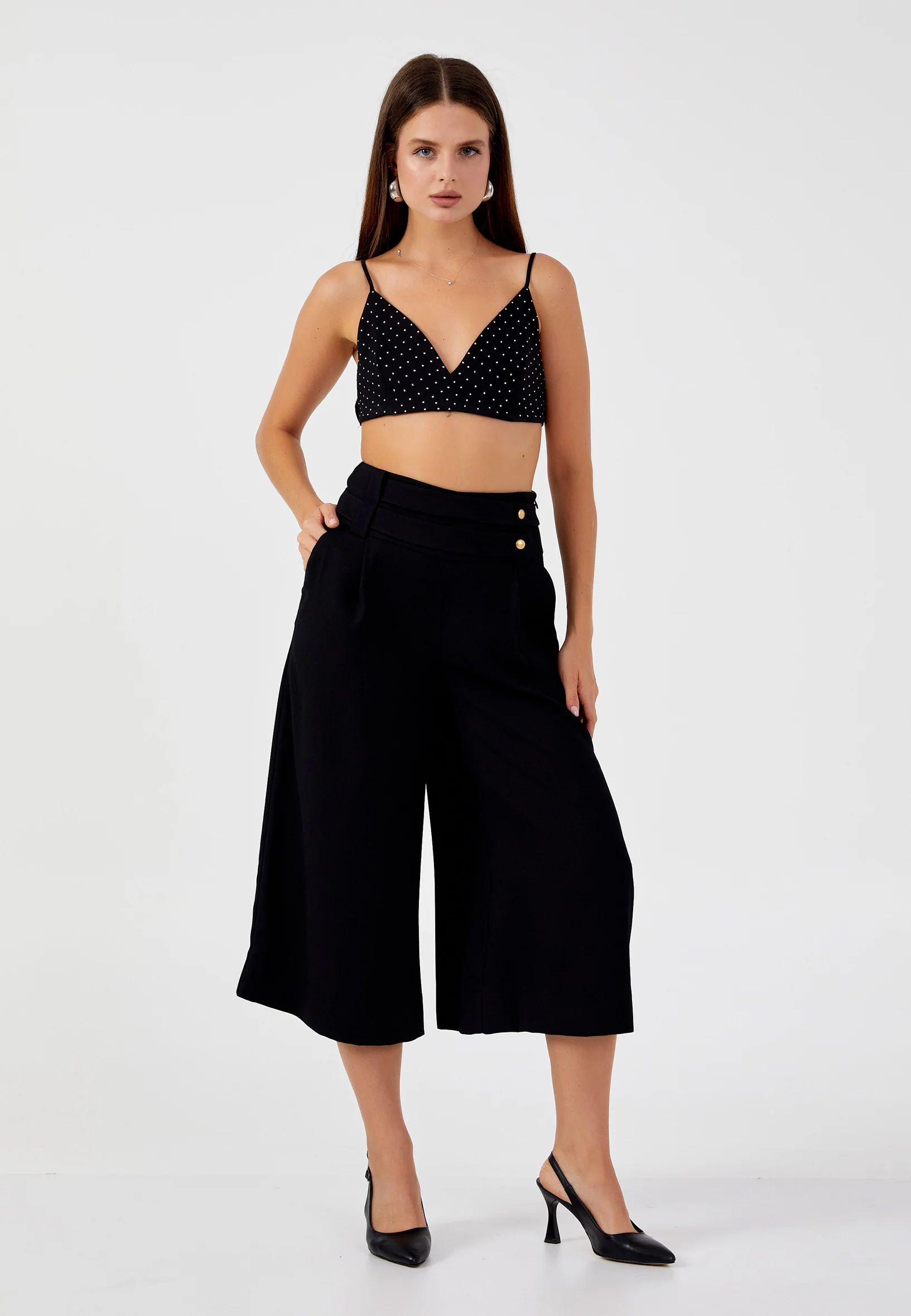 Culotte Regular Pants kmy24y20409 - Image 2
