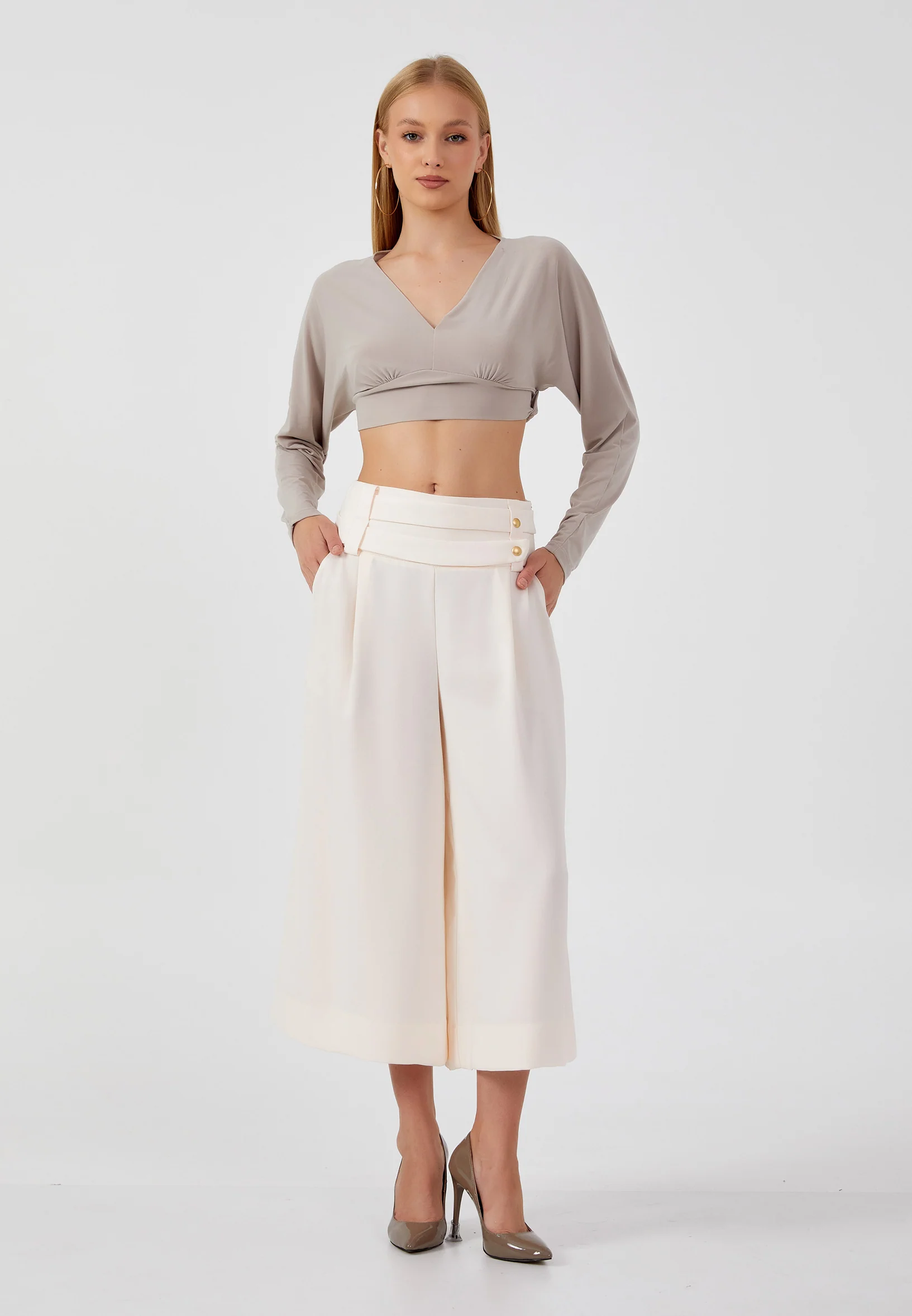 Culotte Regular Pants kmy24y20409 - Image 6