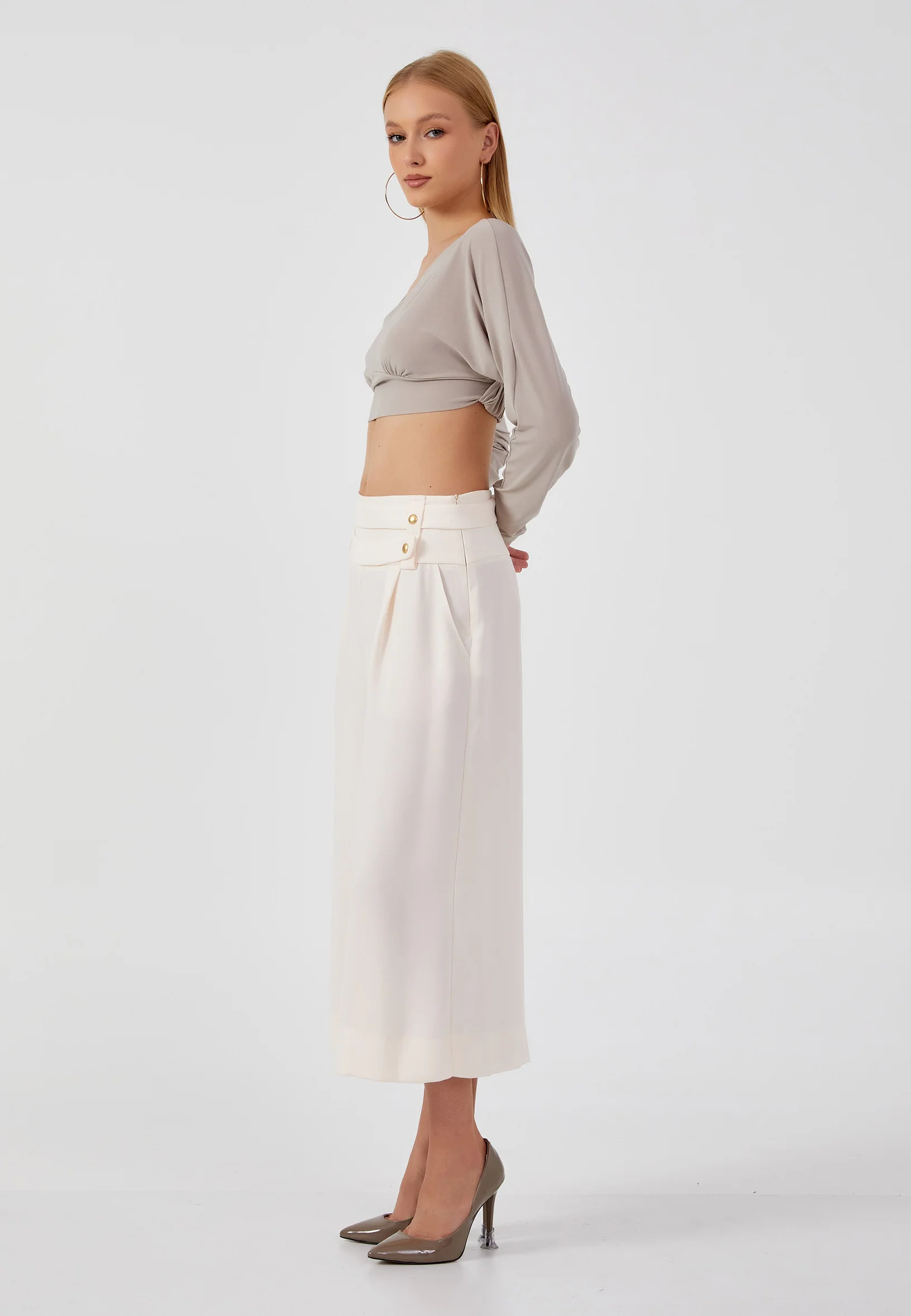 Culotte Regular Pants kmy24y20409 - Image 8