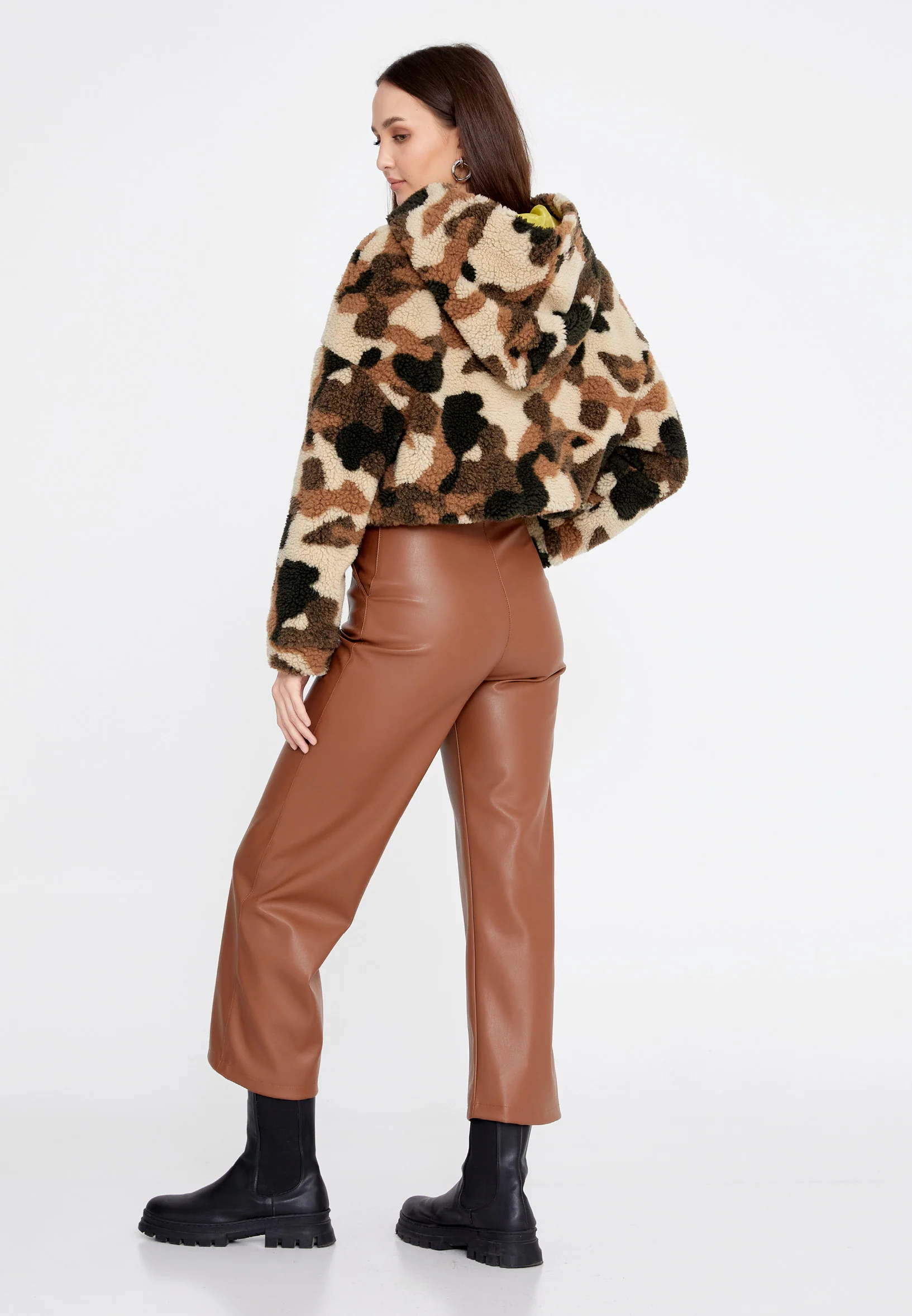 Knitwear Graphic Regular Coat eslzeg2301 - Image 4