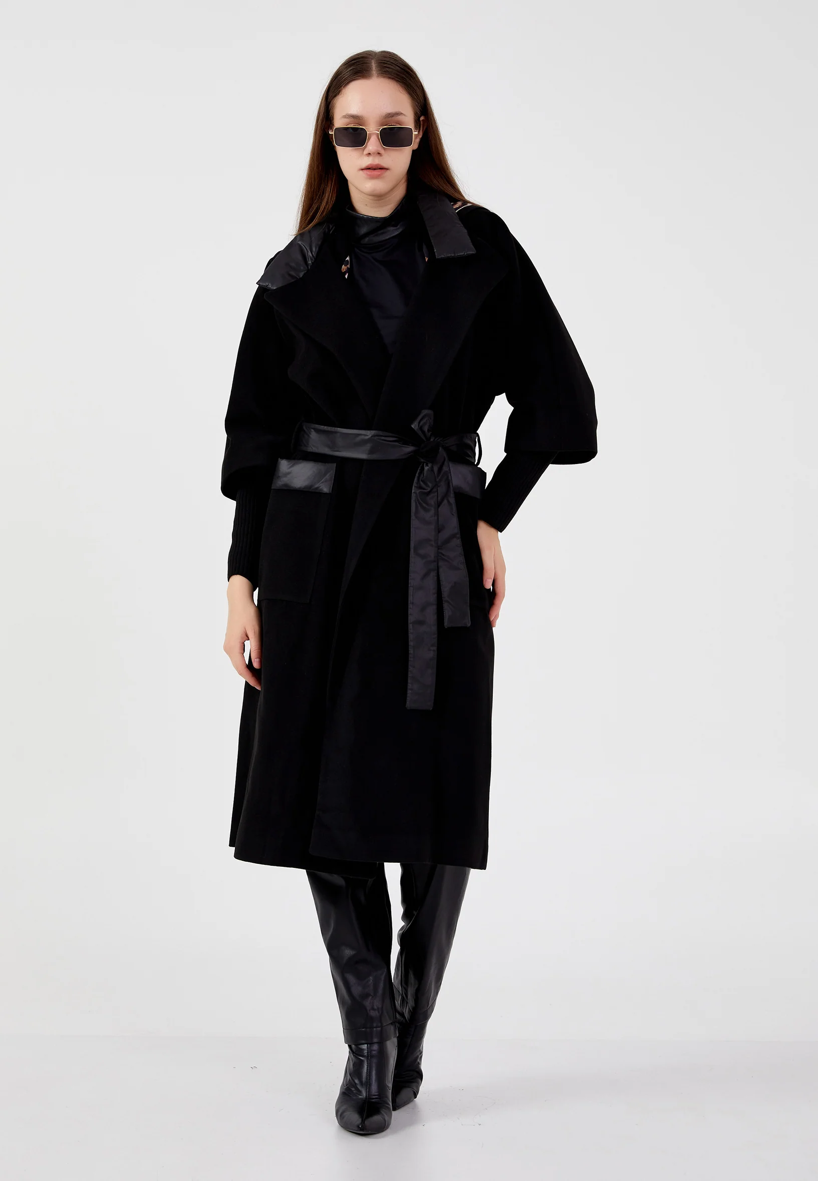 Lana Wool Solid Color Regular Coat shu23sk07011 - Image 2
