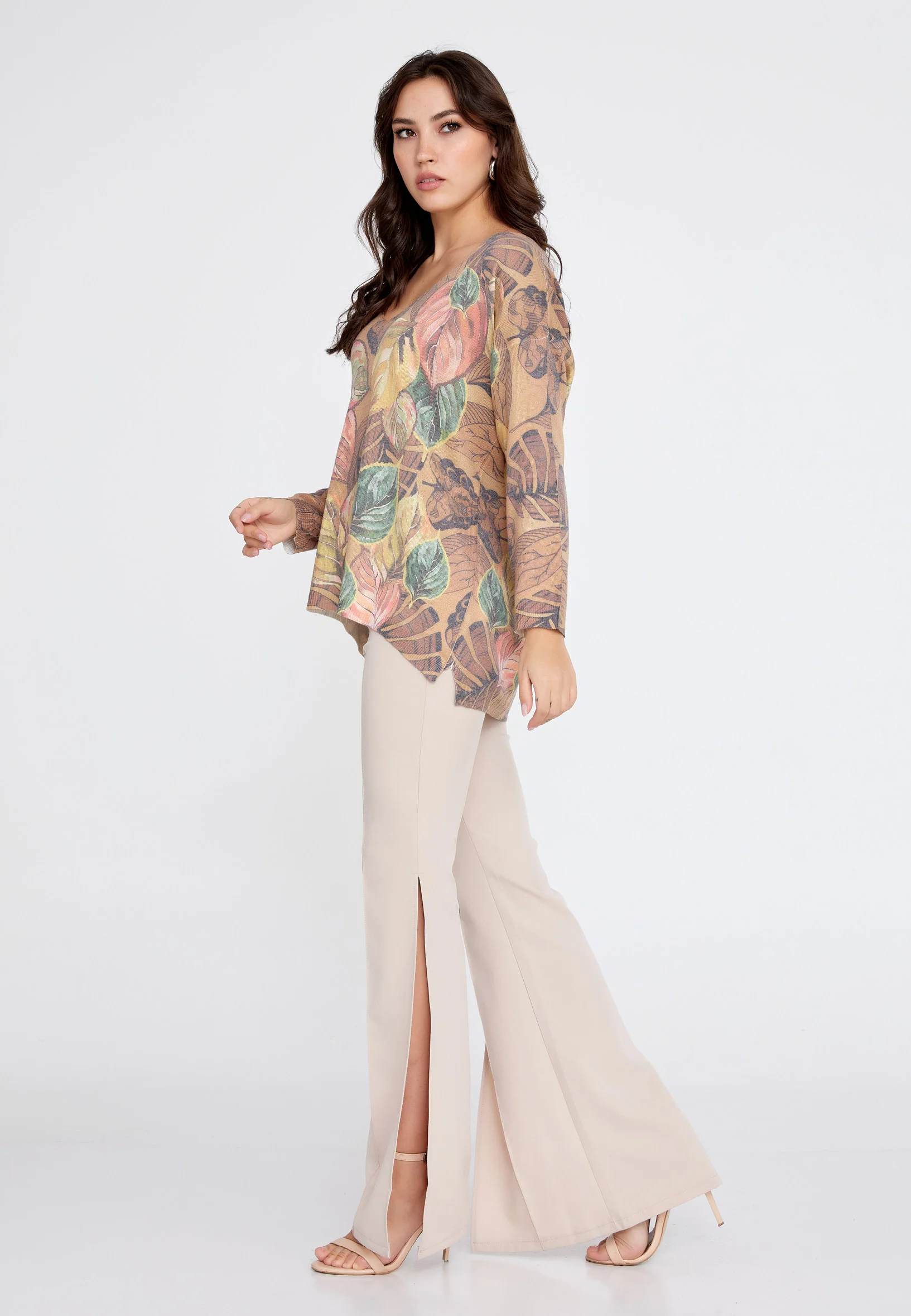 Long Sleeve Animal Print Regular Blouse clf10206 - Image 11