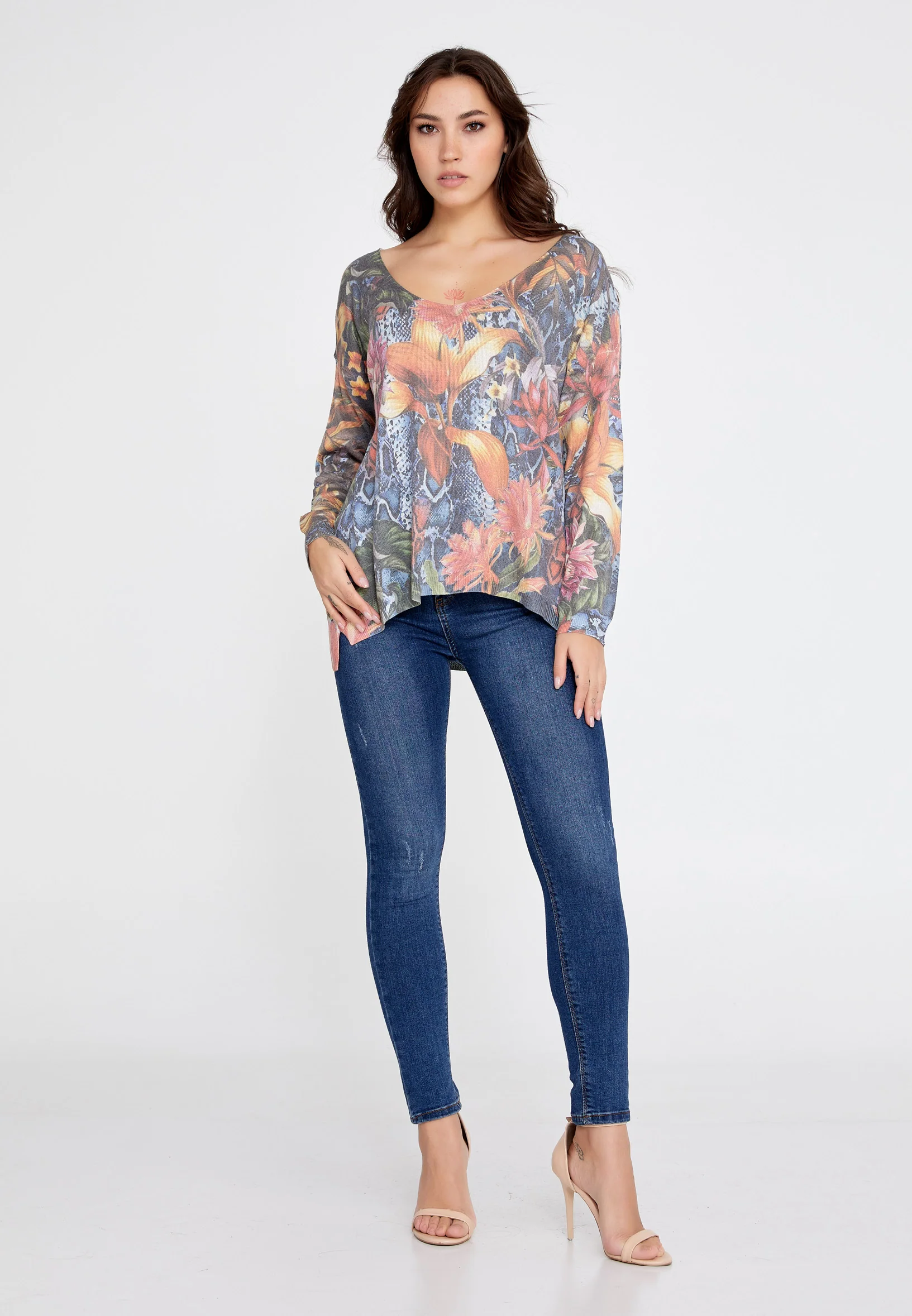 Long Sleeve Animal Print Regular Blouse clf10206 - Image 18