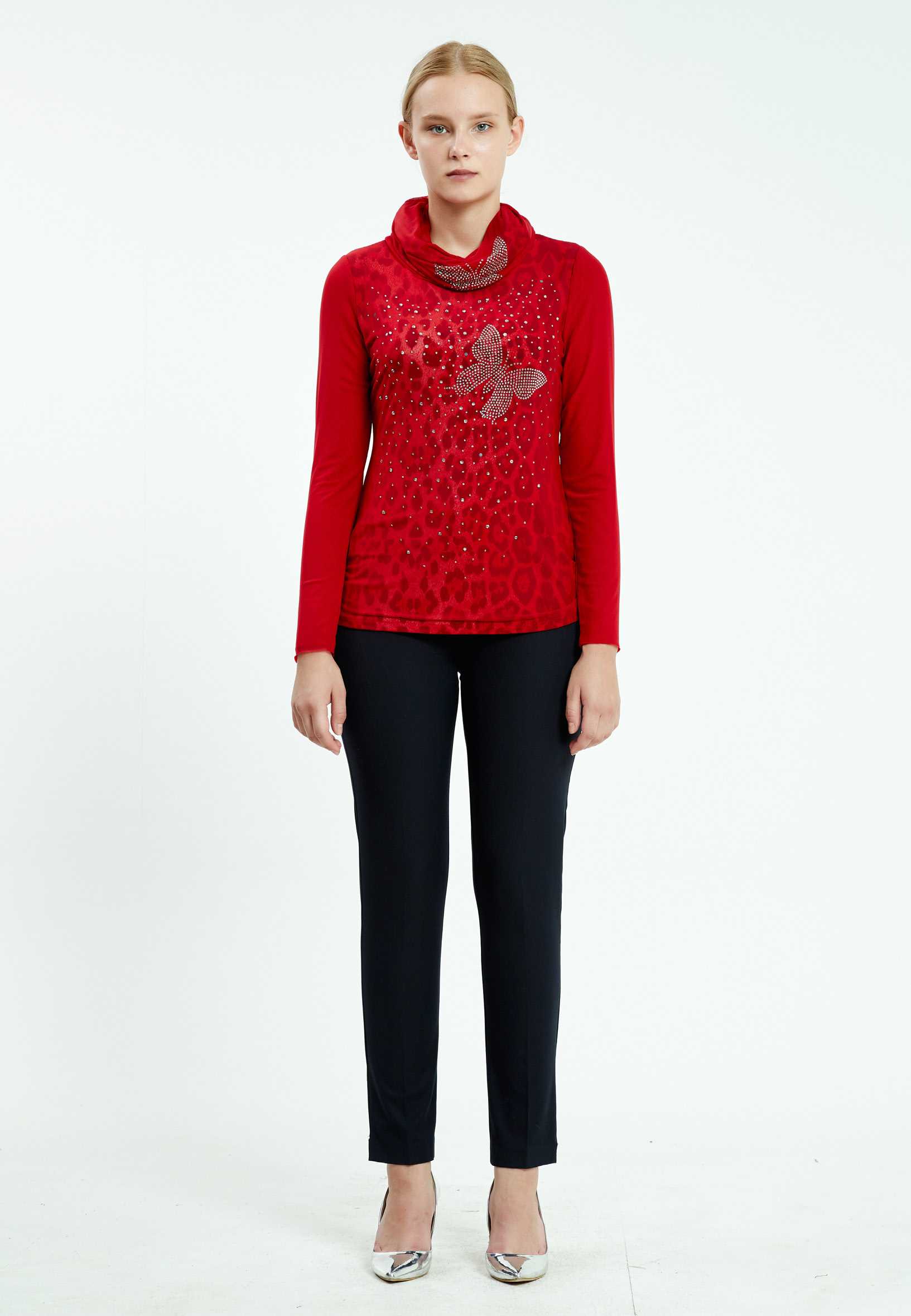Long Sleeve Animal Print Regular Blouse ser17000 - Image 10