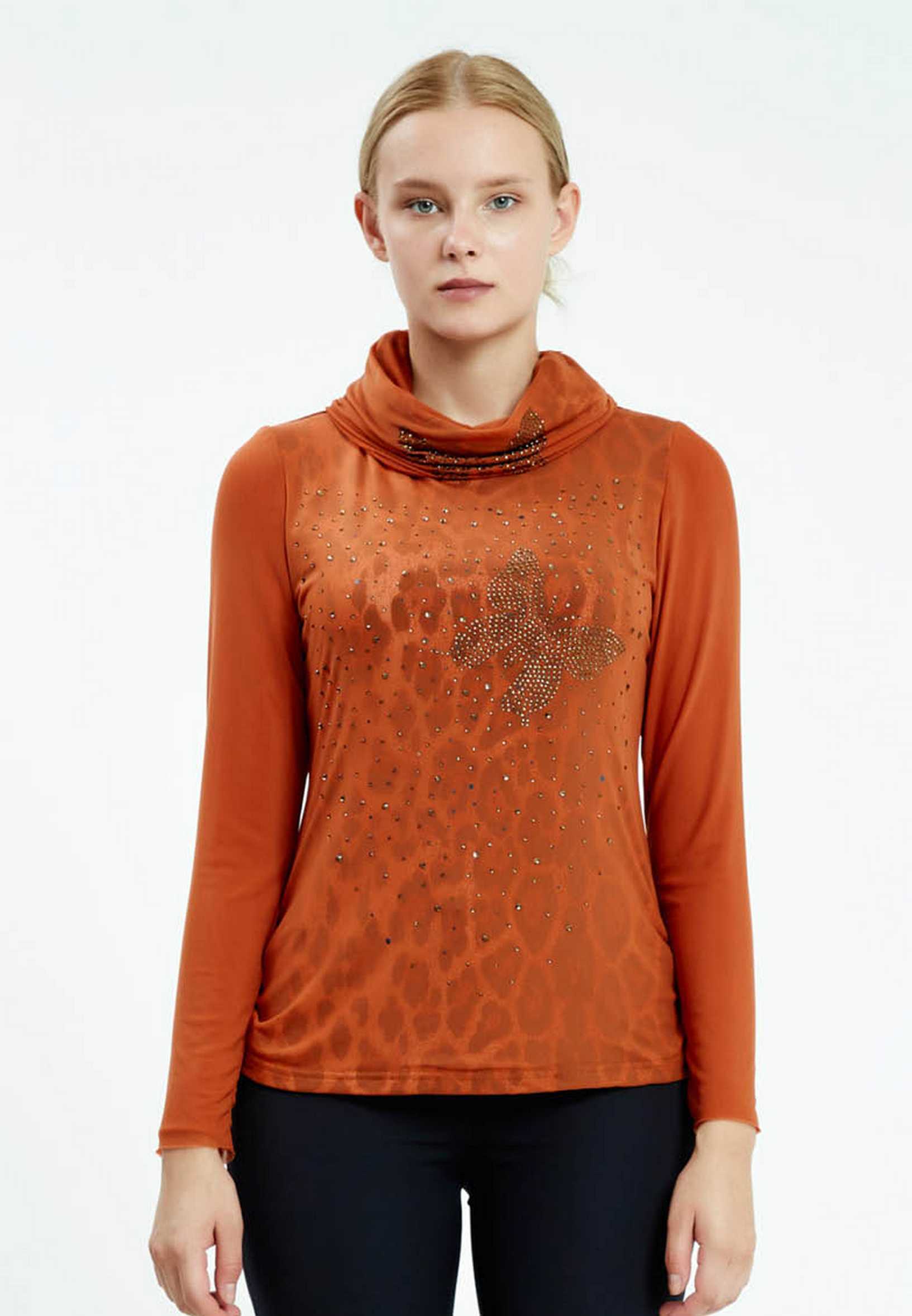 Long Sleeve Animal Print Regular Blouse ser17000 - Image 13