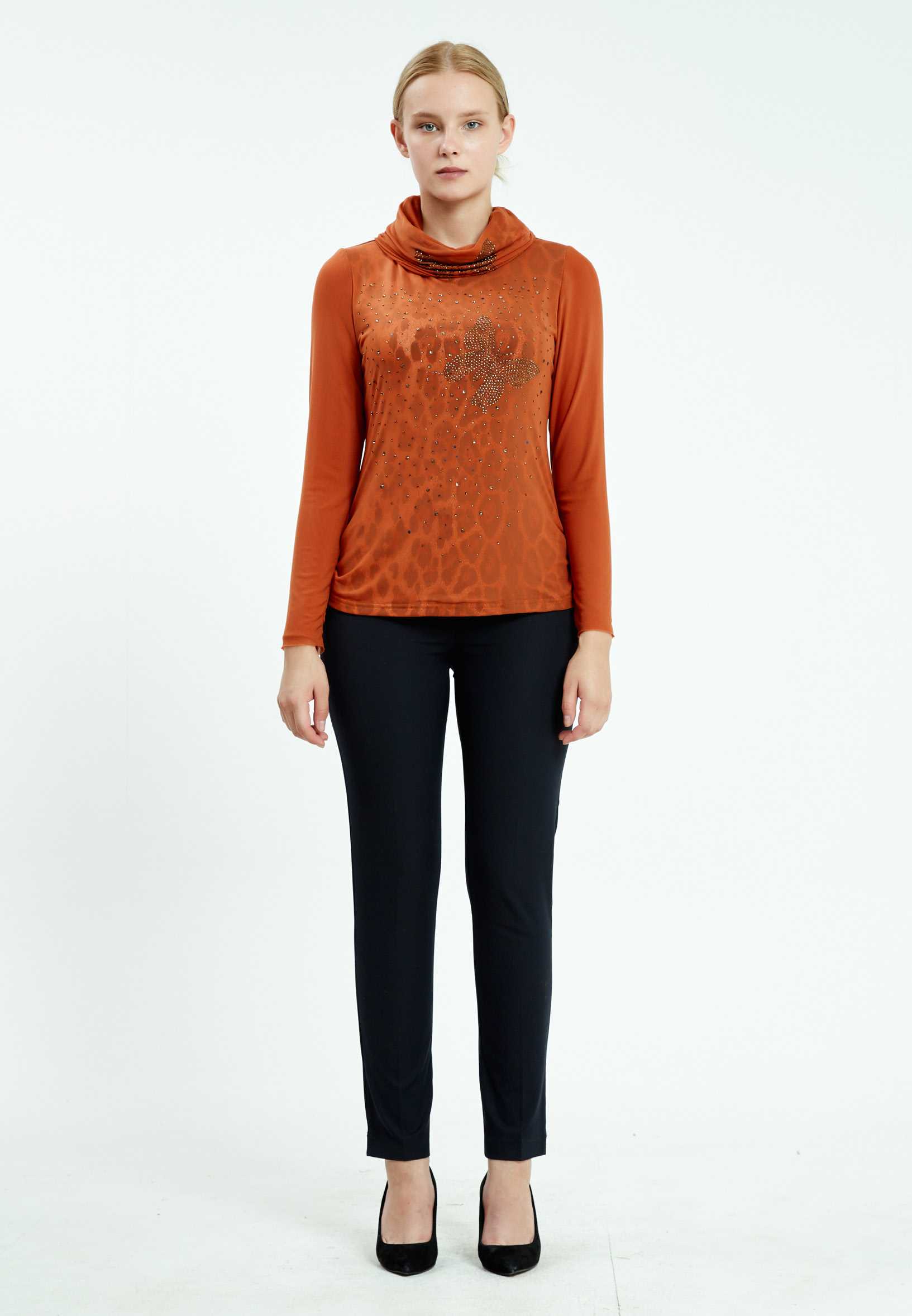 Long Sleeve Animal Print Regular Blouse ser17000 - Image 14