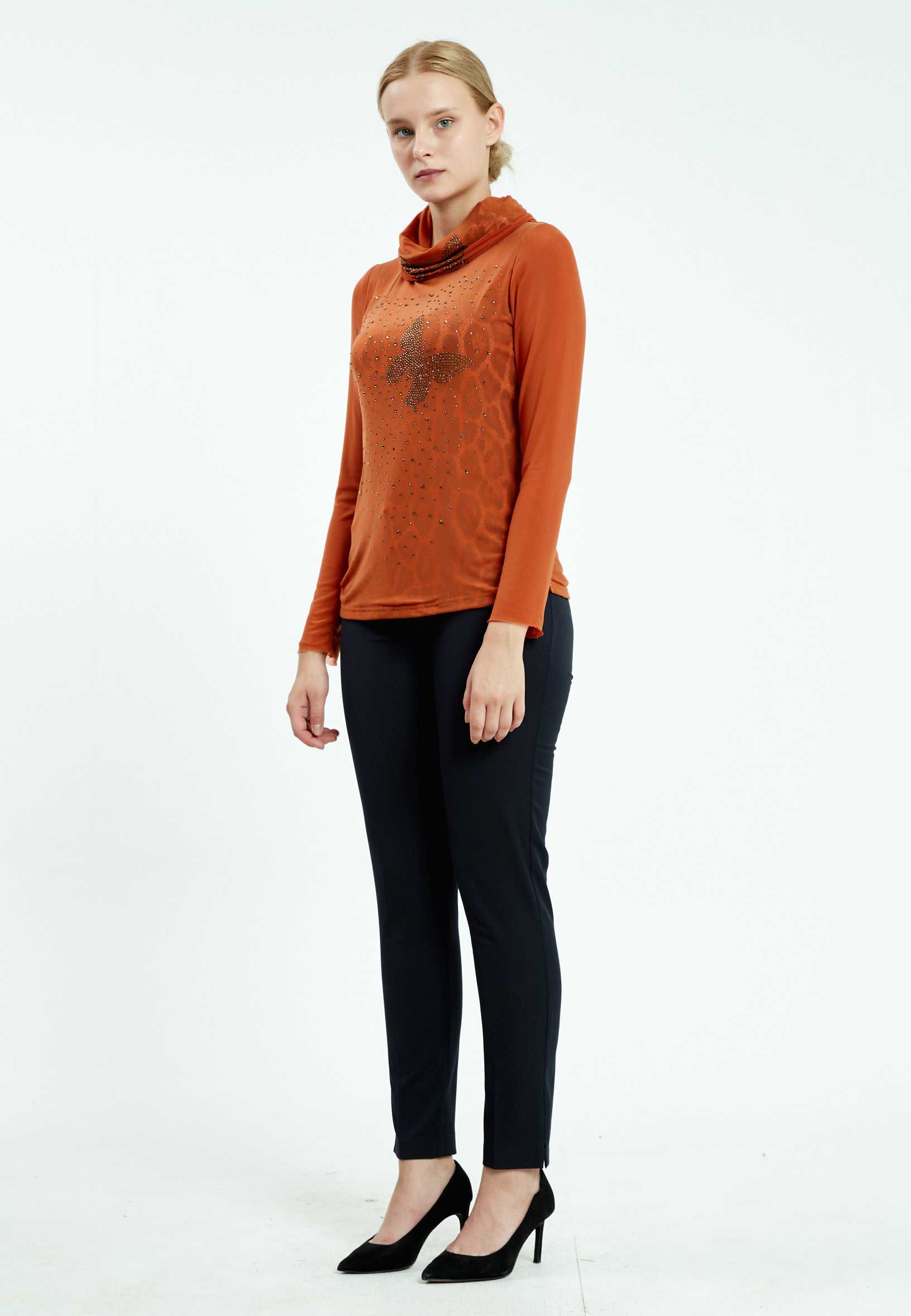 Long Sleeve Animal Print Regular Blouse ser17000 - Image 16