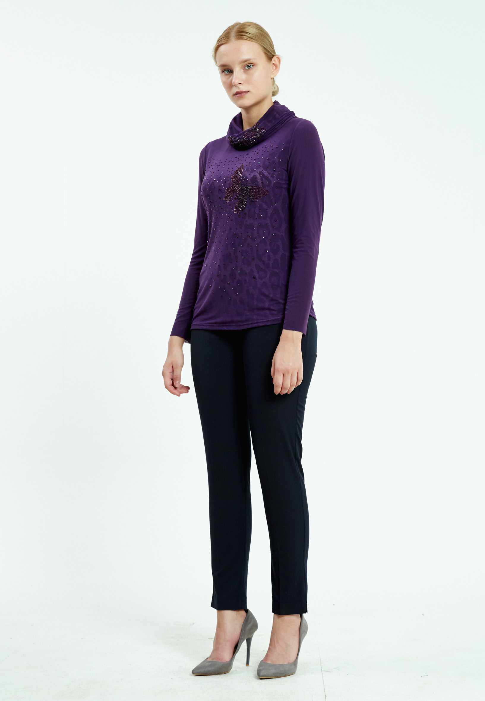 Long Sleeve Animal Print Regular Blouse ser17000 - Image 8