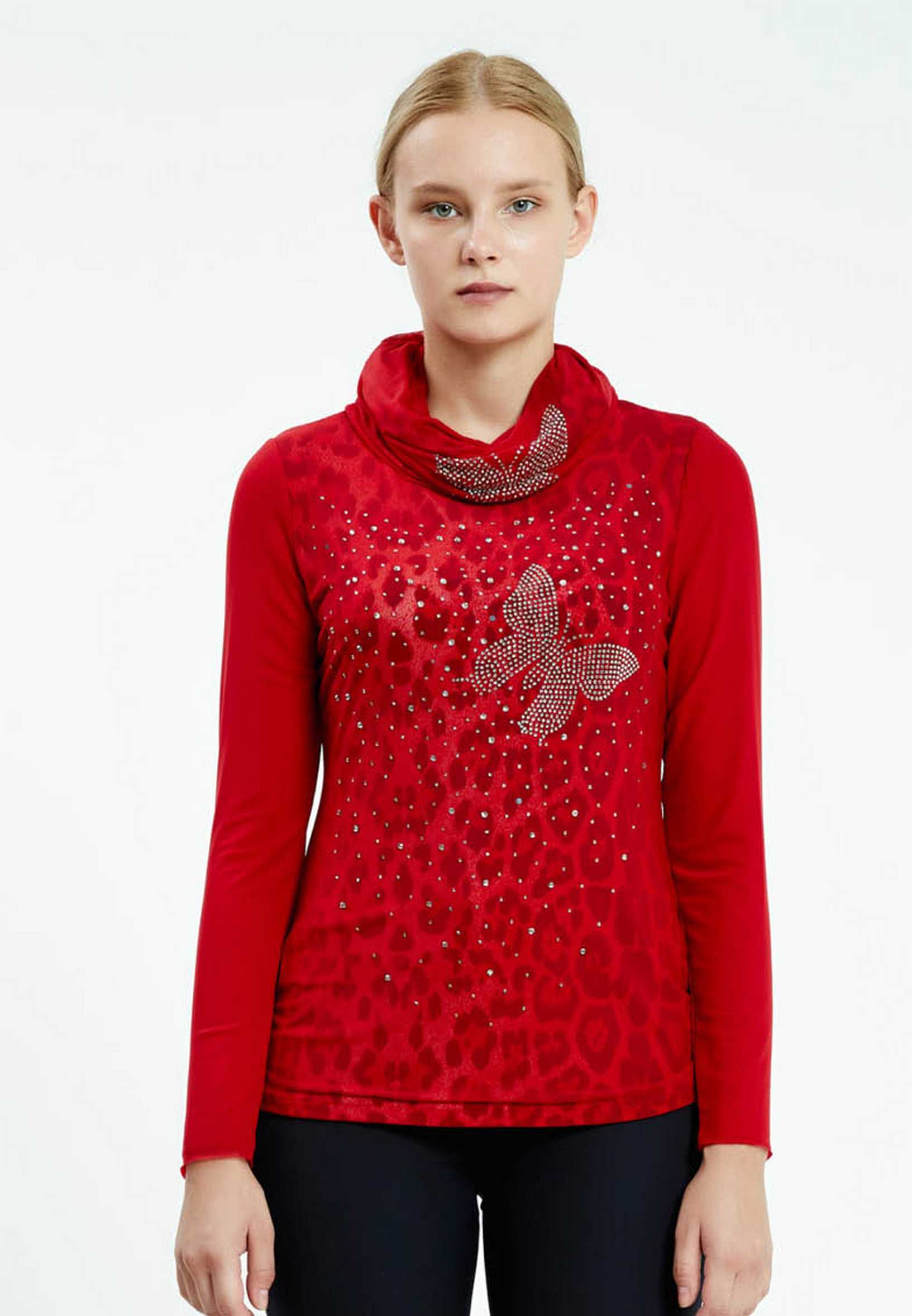 Long Sleeve Animal Print Regular Blouse ser17000 - Image 9