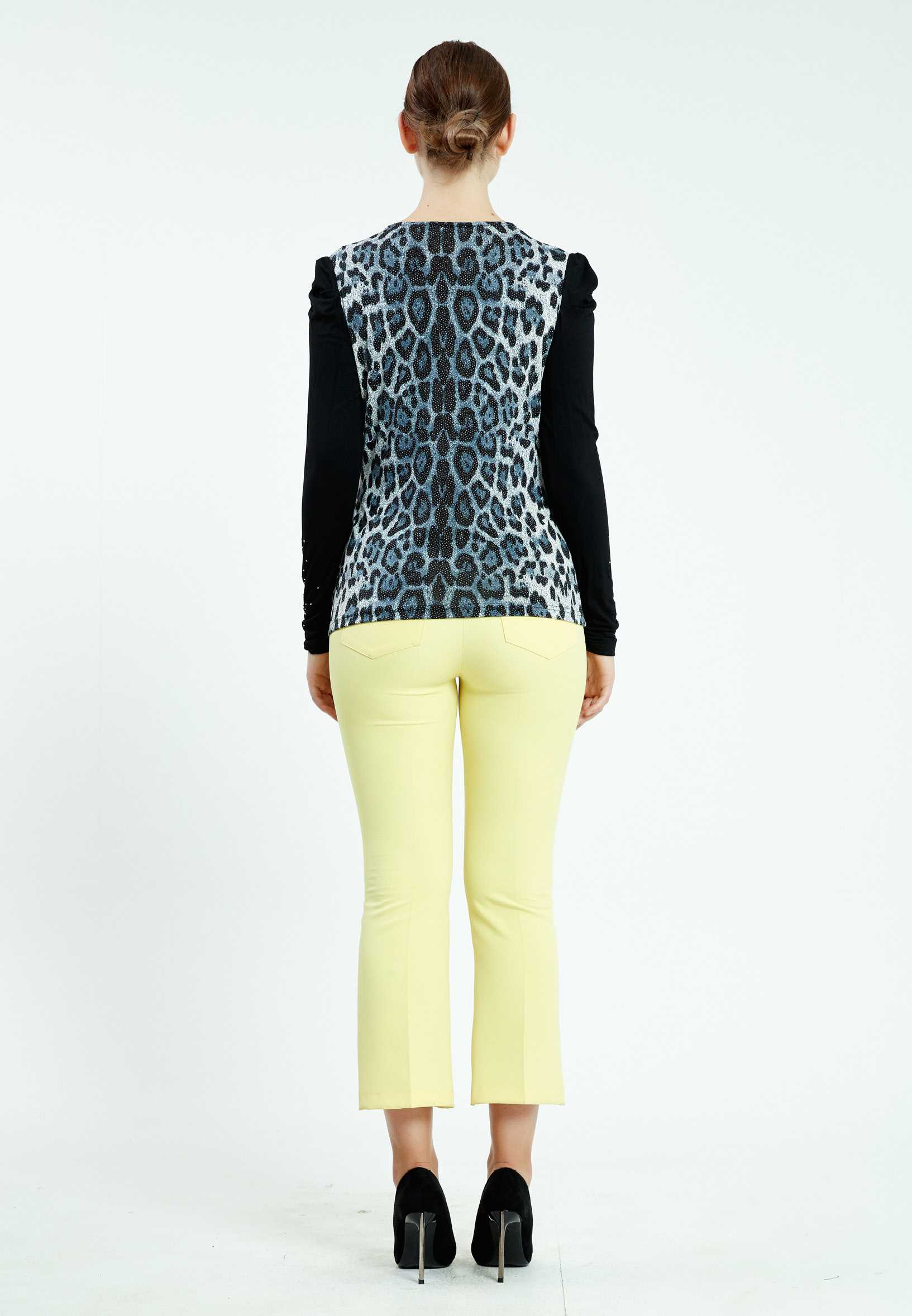 Long Sleeve Animal Print Regular Blouse ser17003 - Image 4