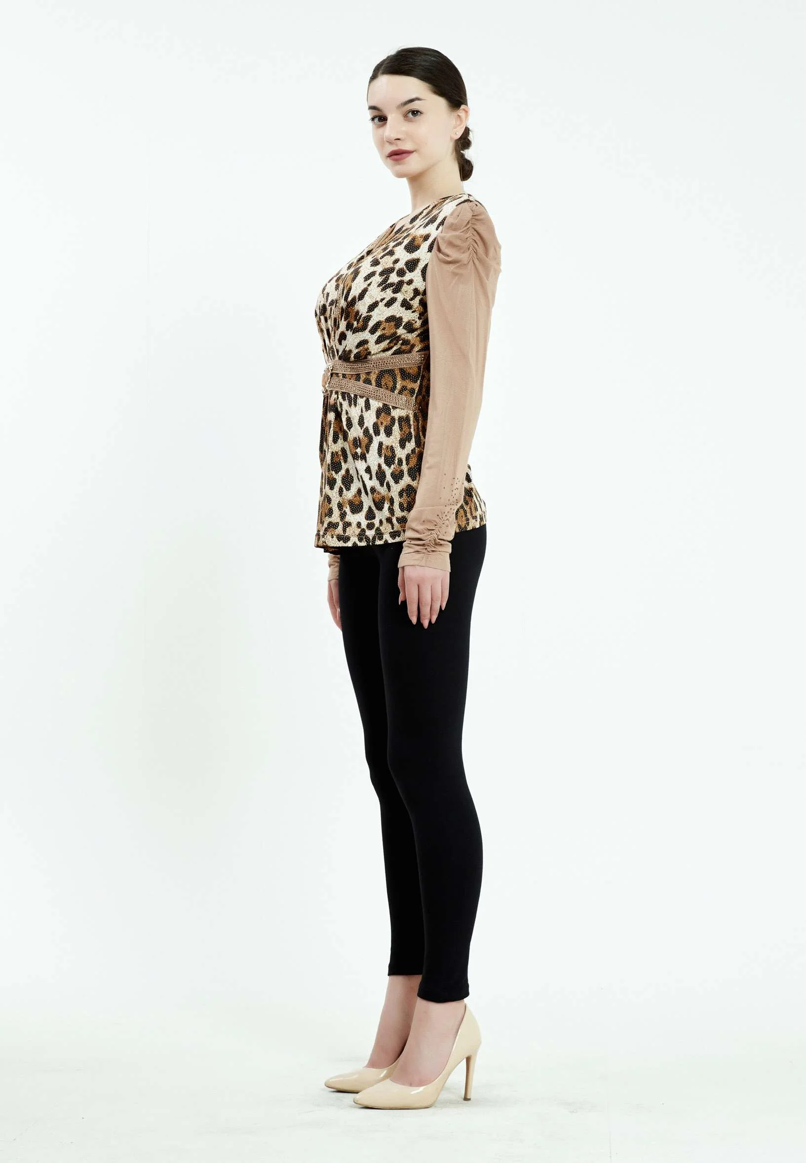 Long Sleeve Animal Print Regular Blouse ser17003 - Image 7