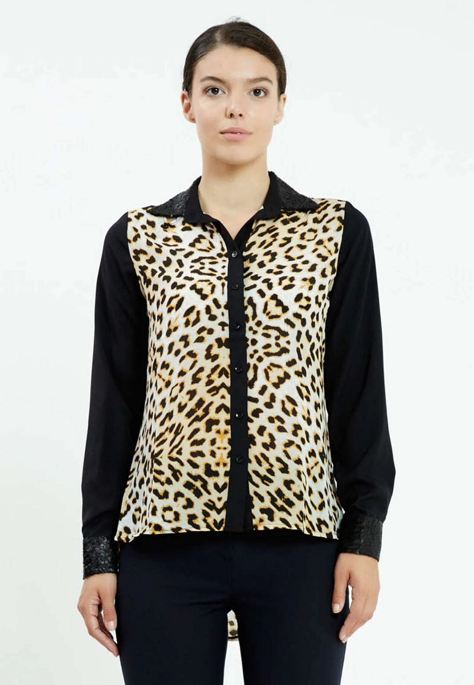 Long Sleeve Animal Print Regular Shirt ser18606