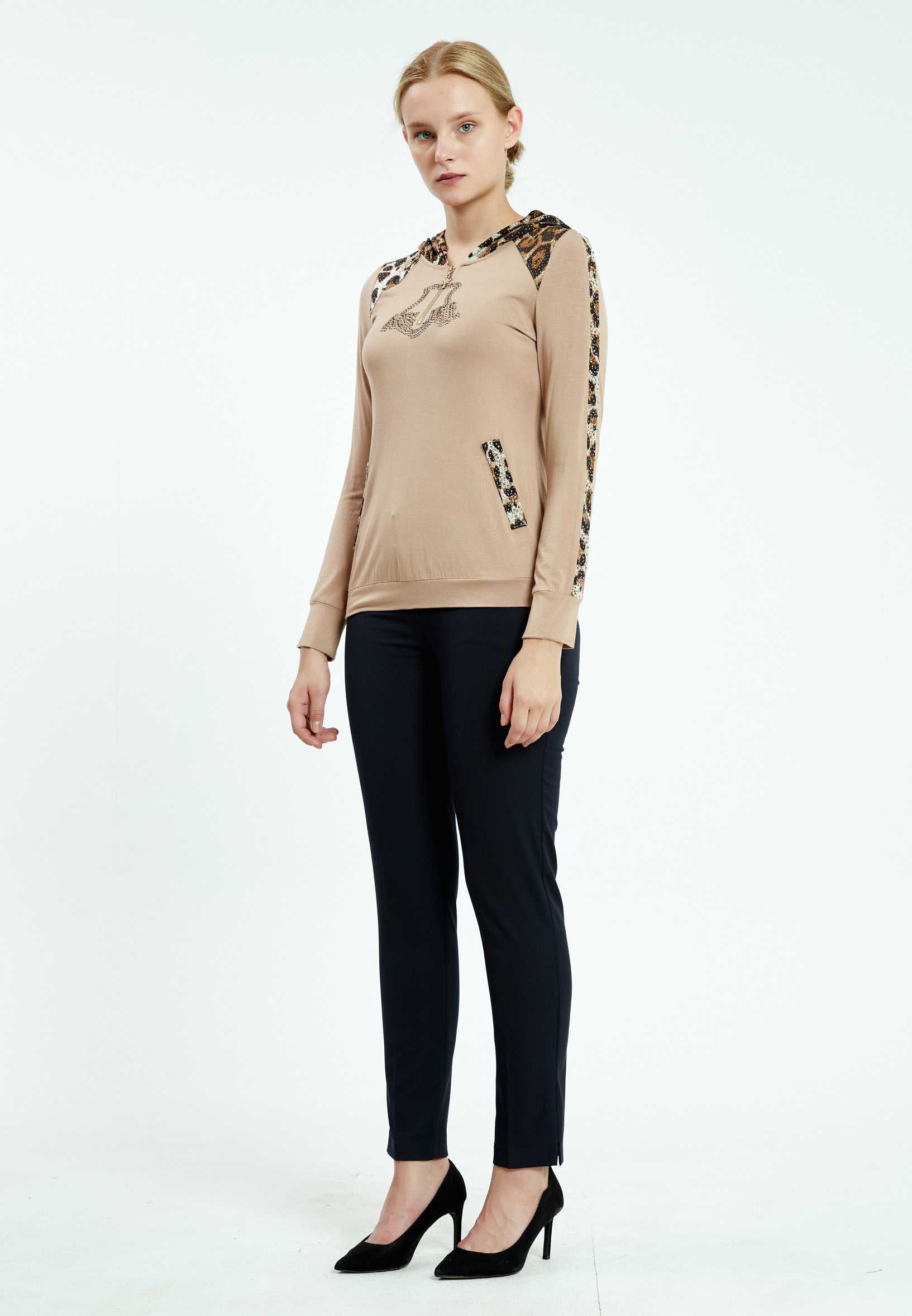 Long Sleeve Animal Print Regular Sweatshirt ser17004 - Image 3