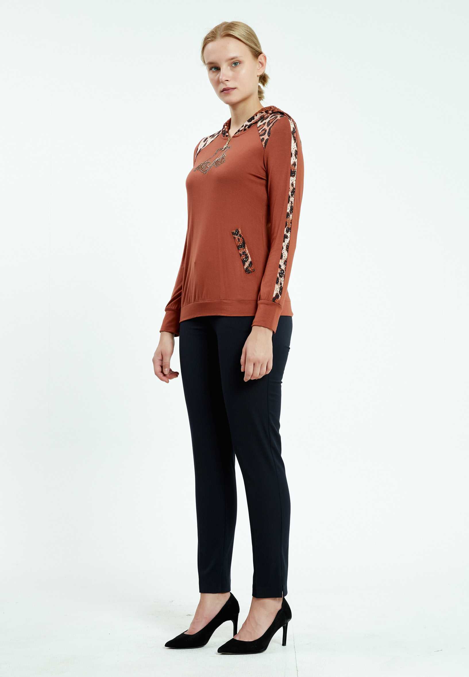 Long Sleeve Animal Print Regular Sweatshirt ser17004 - Image 7