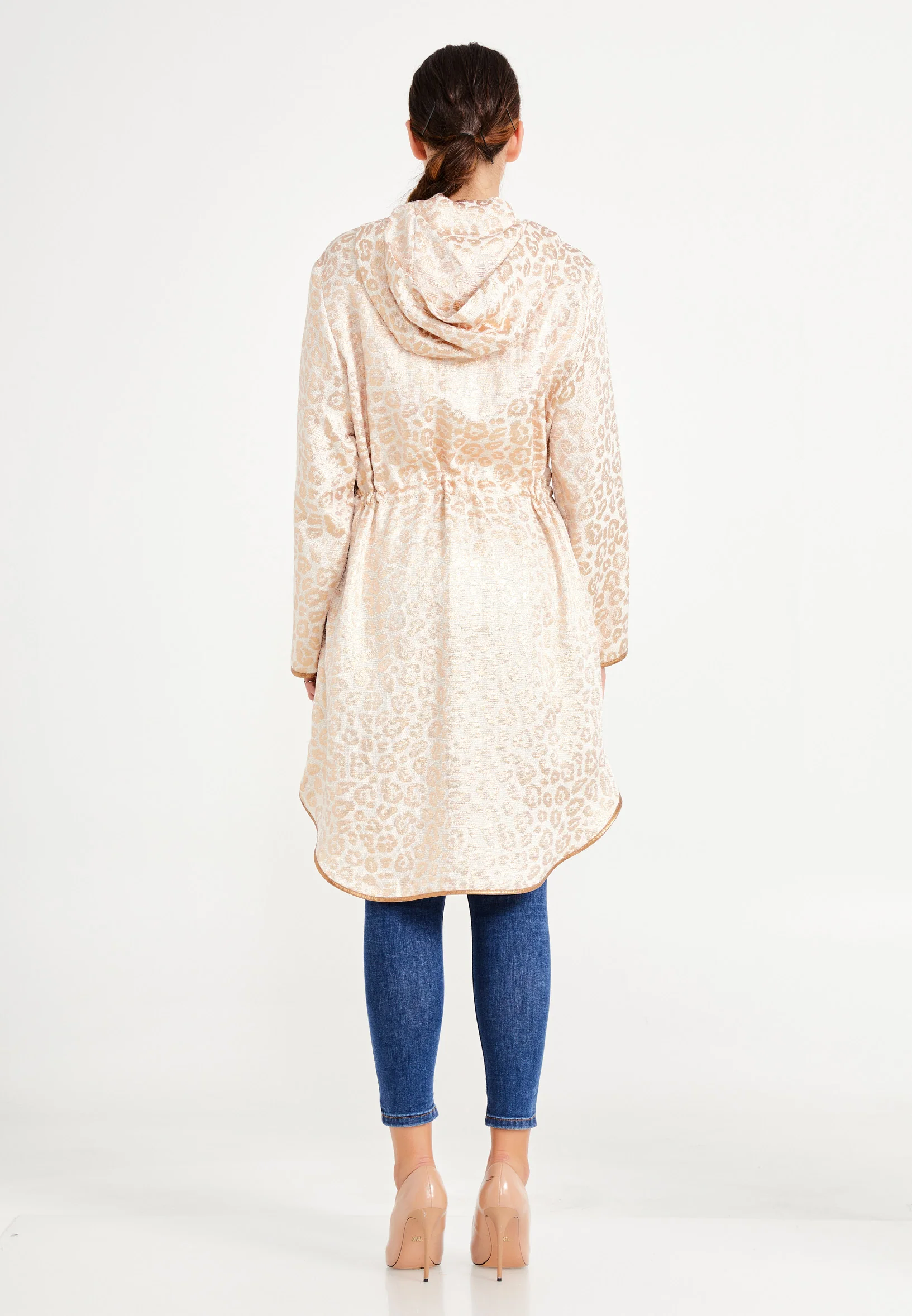 Long Sleeve Animal Print Regular Tunic ber20y1120 - Image 3