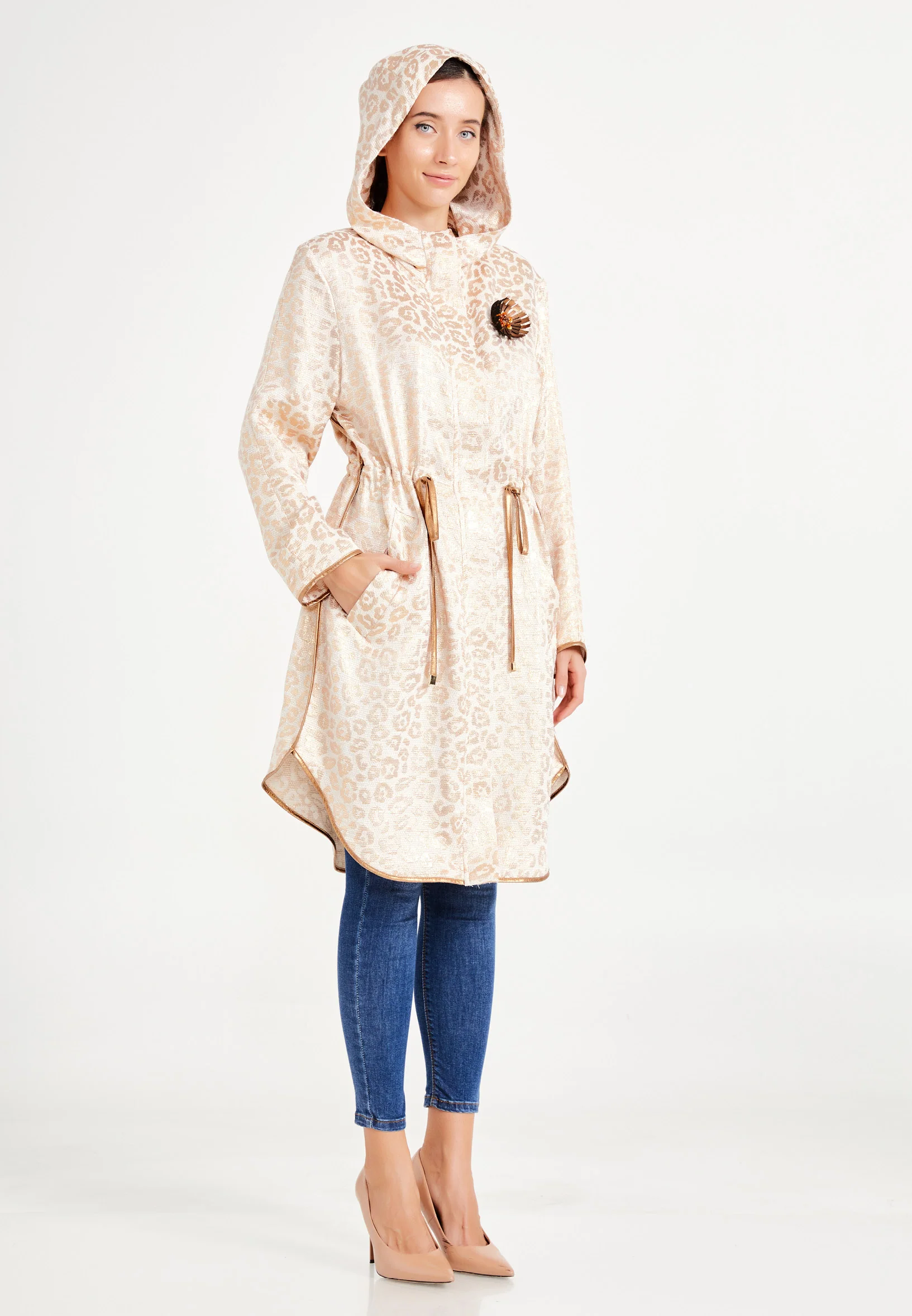 Long Sleeve Animal Print Regular Tunic ber20y1120 - Image 5