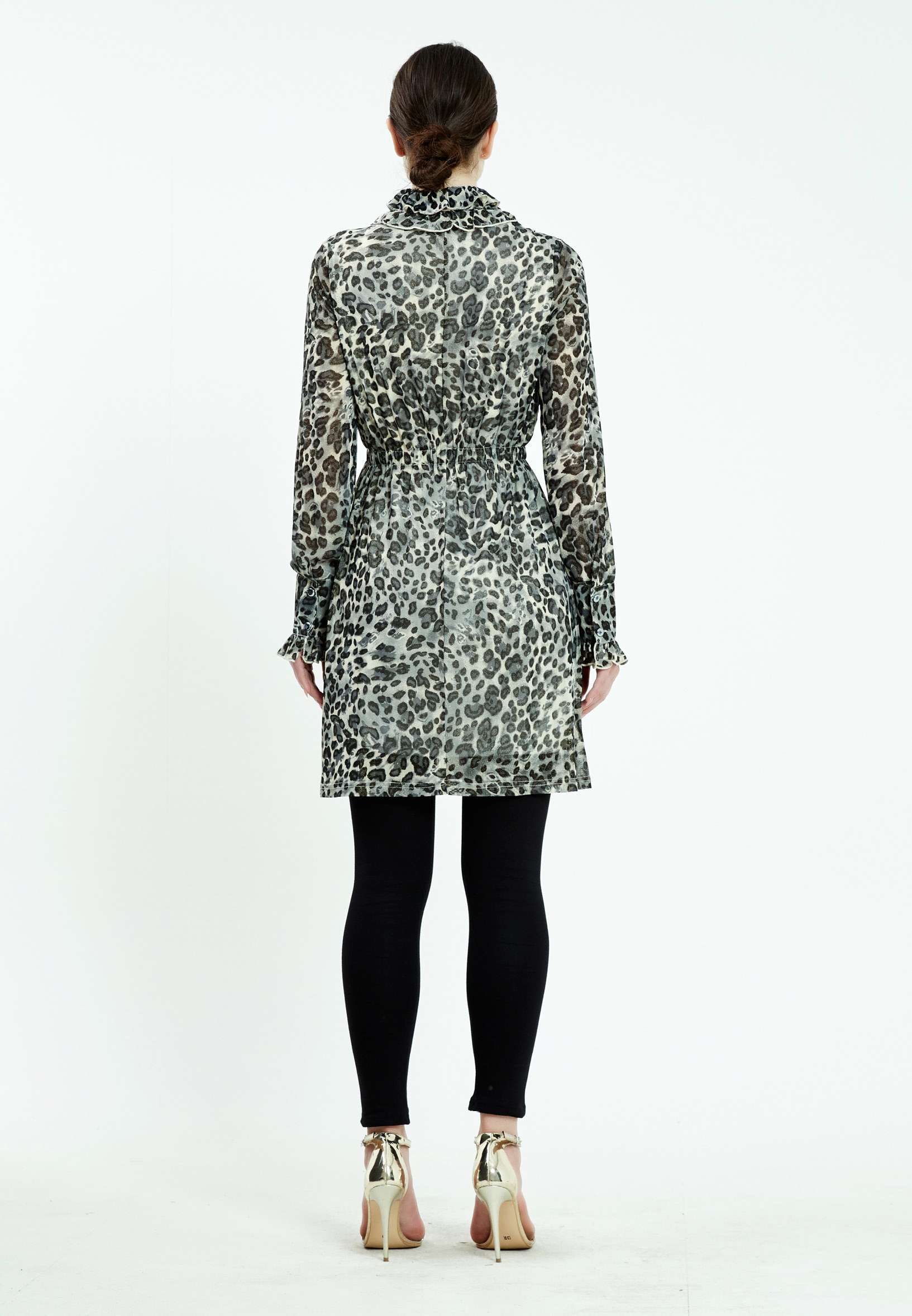 Long Sleeve Animal Print Regular Tunic ser13322 - Image 3