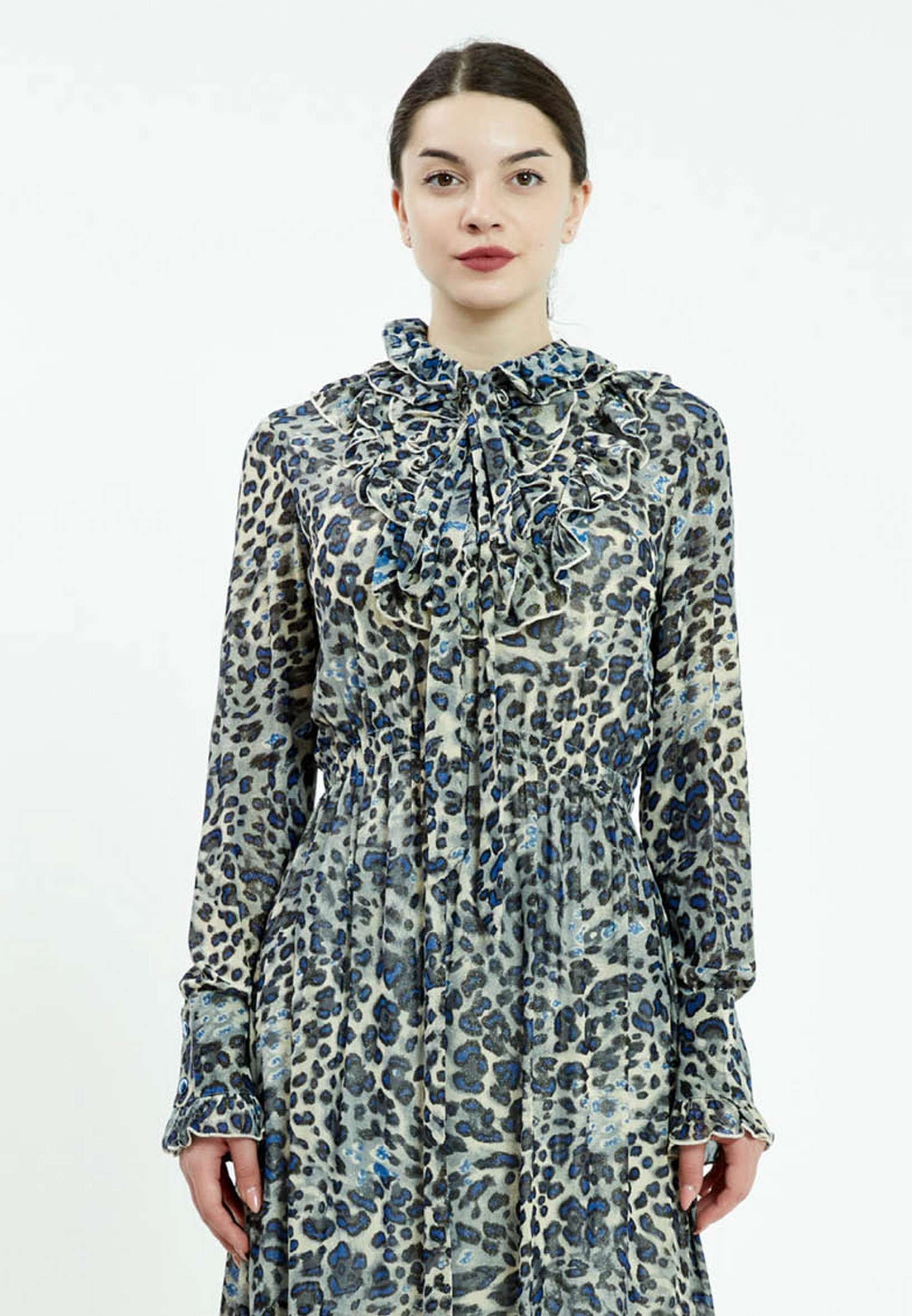 Long Sleeve Animal Print Regular Tunic ser13322 - Image 5