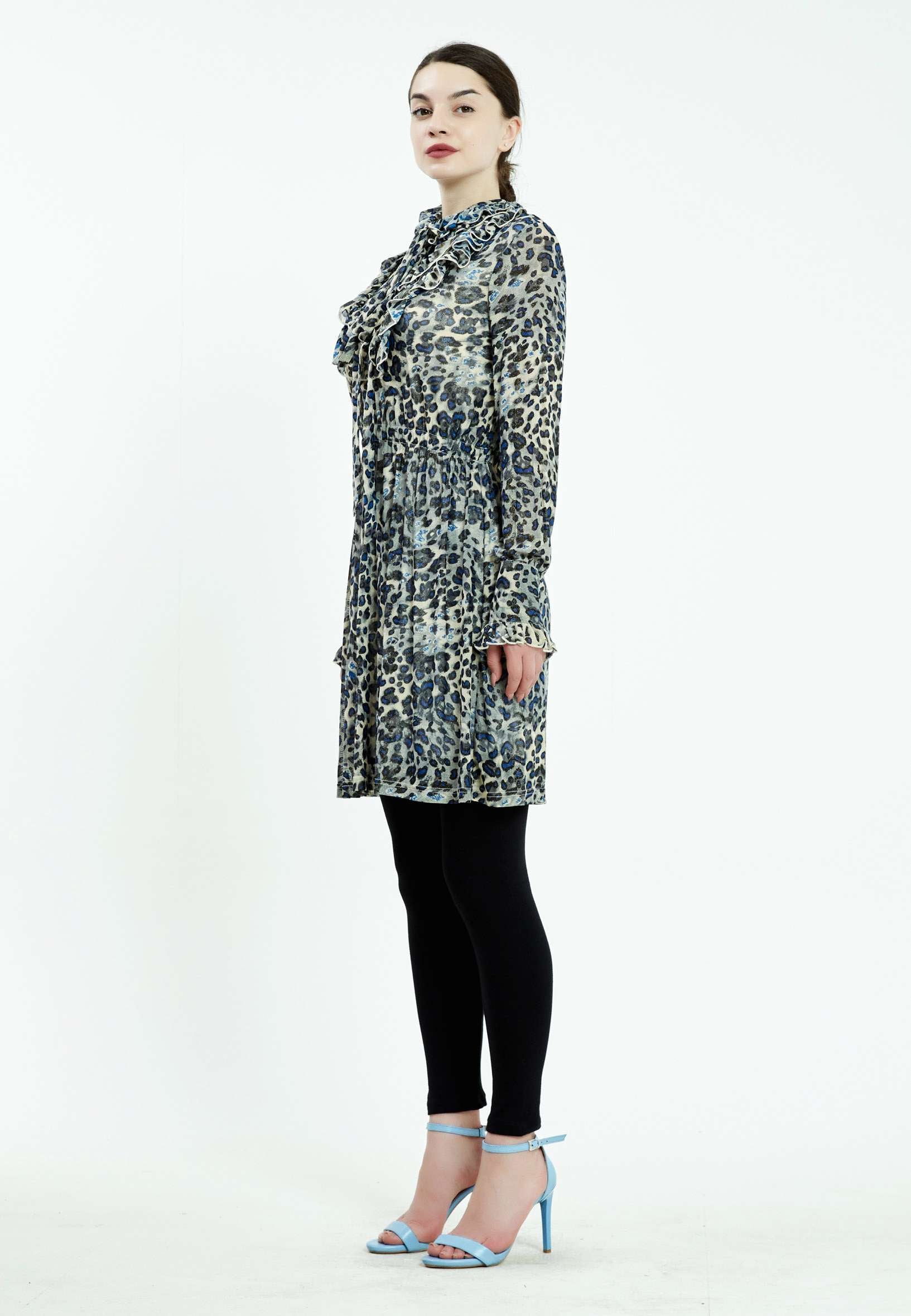 Long Sleeve Animal Print Regular Tunic ser13322 - Image 8