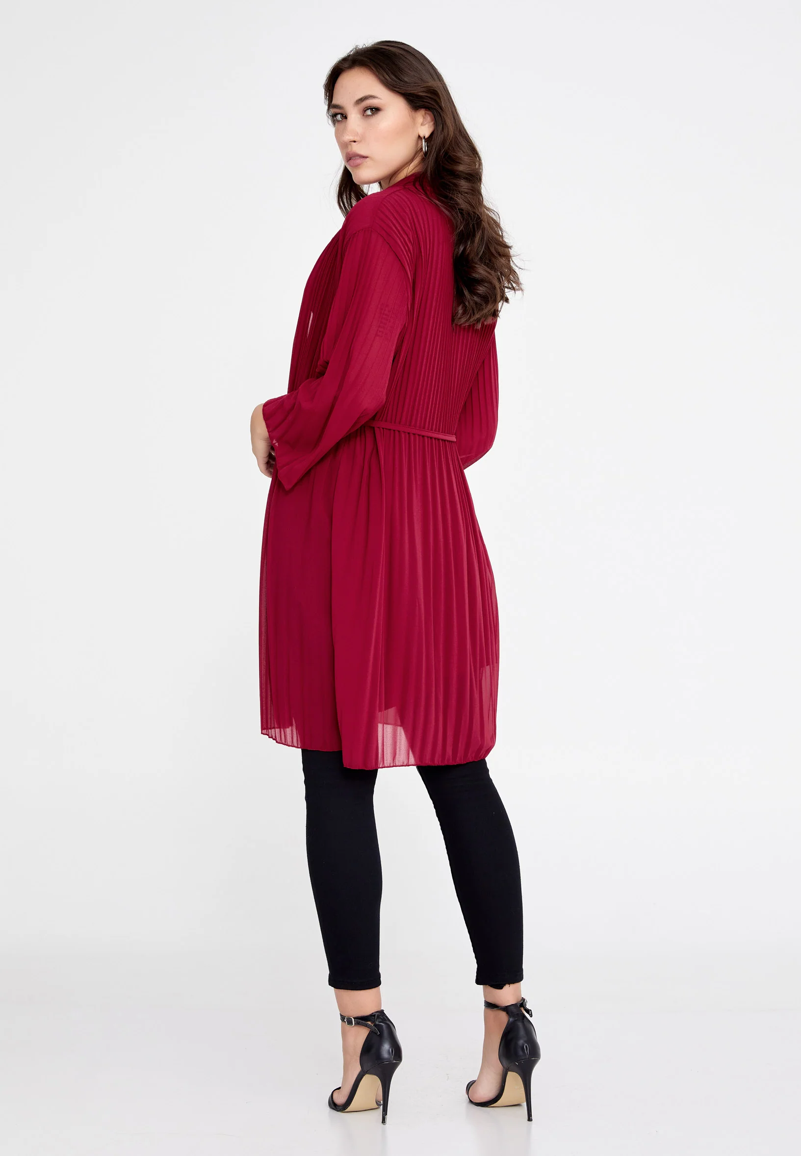 Long Sleeve Chiffon Regular Cardigan cav69314 - Image 15