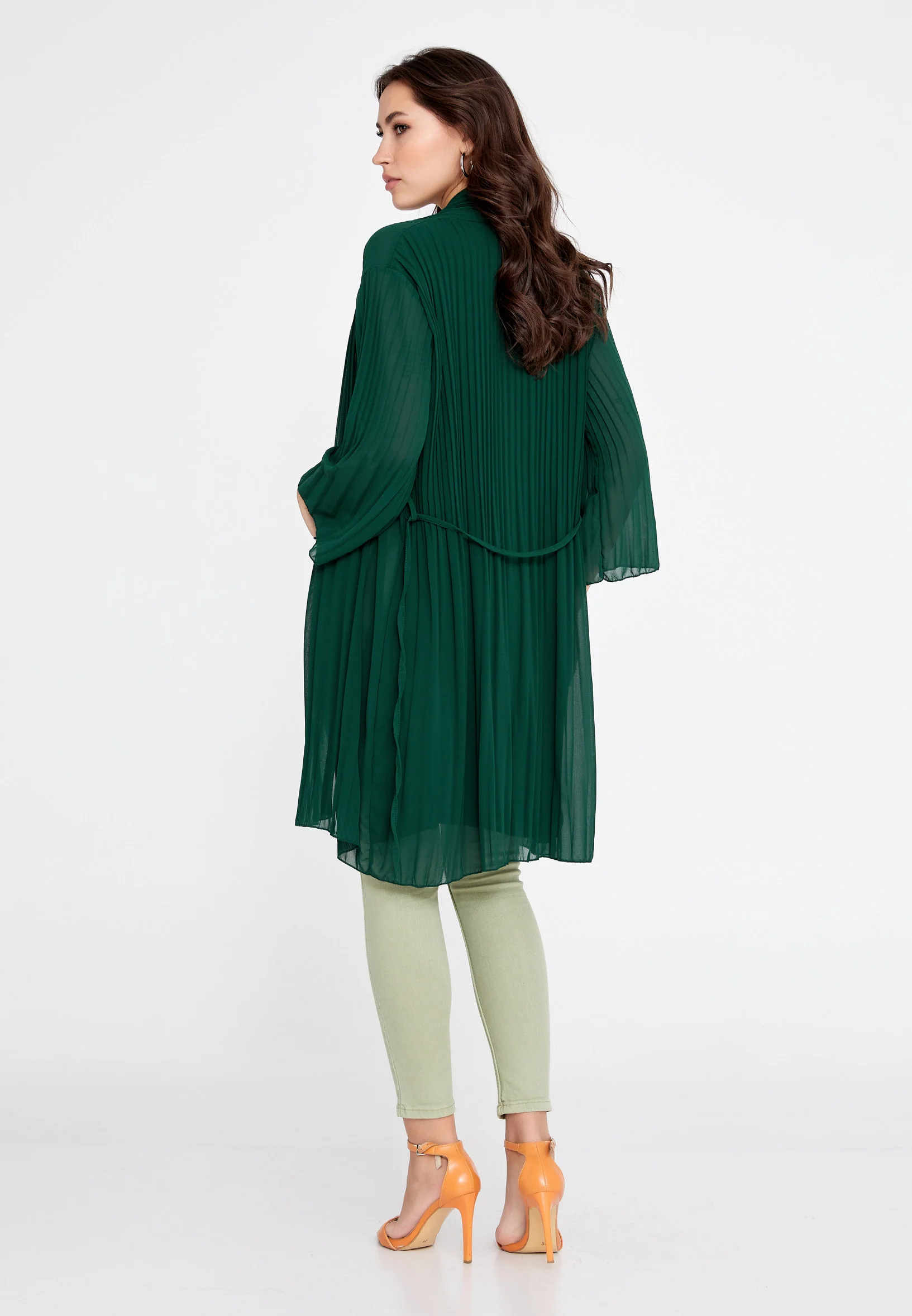 Long Sleeve Chiffon Regular Cardigan cav69314 - Image 19