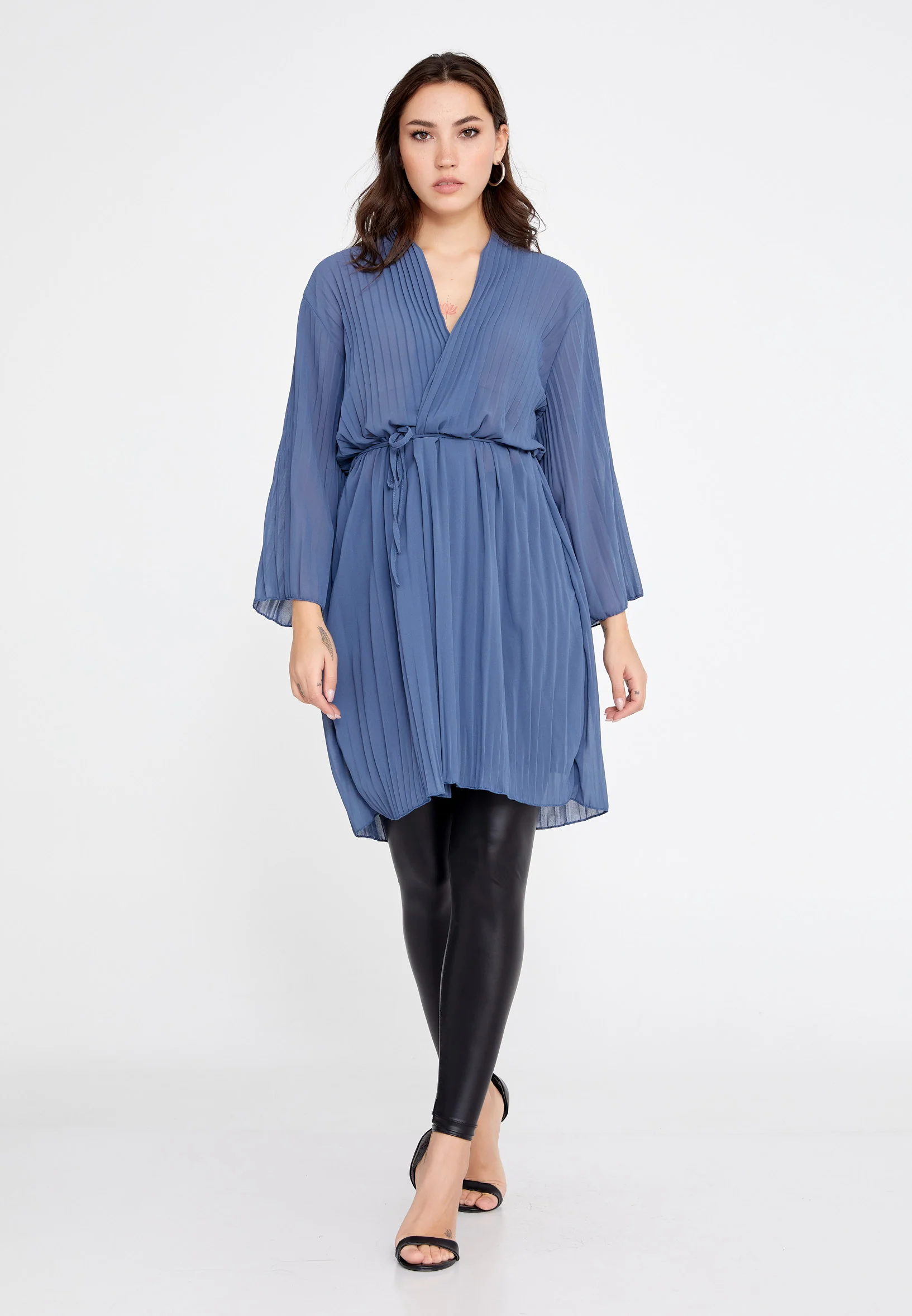 Long Sleeve Chiffon Regular Cardigan cav69314 - Image 6