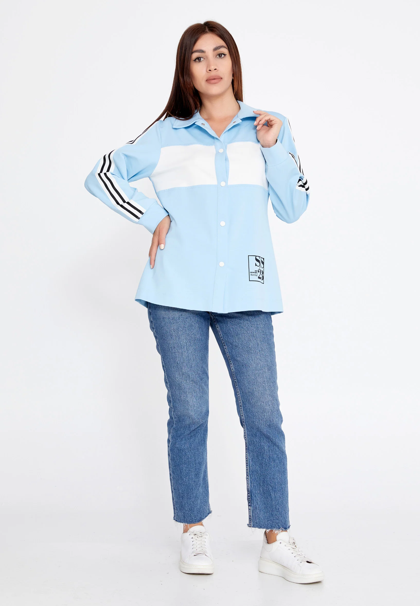Long Sleeve Cotton Regular Cardigan ber23y7111 - Image 6