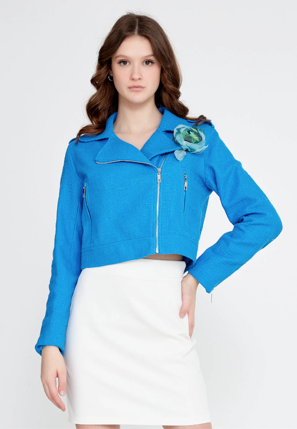 Long Sleeve Cotton Solid Color Regular Jacket ber23y1102