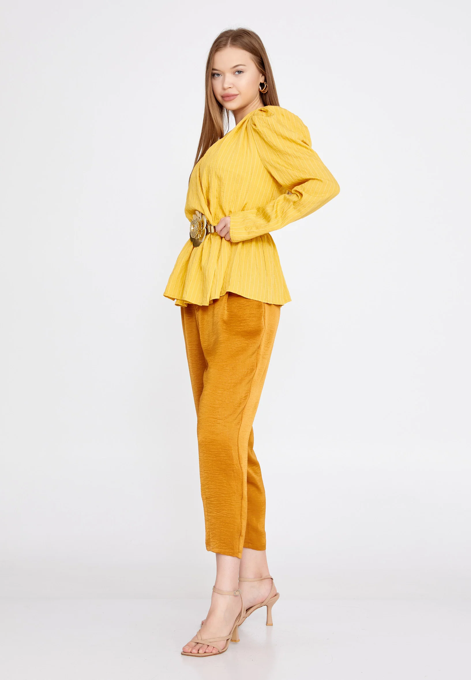 Long Sleeve Crepe Solid Color Regular Jacket ber20y1136 - Image 11