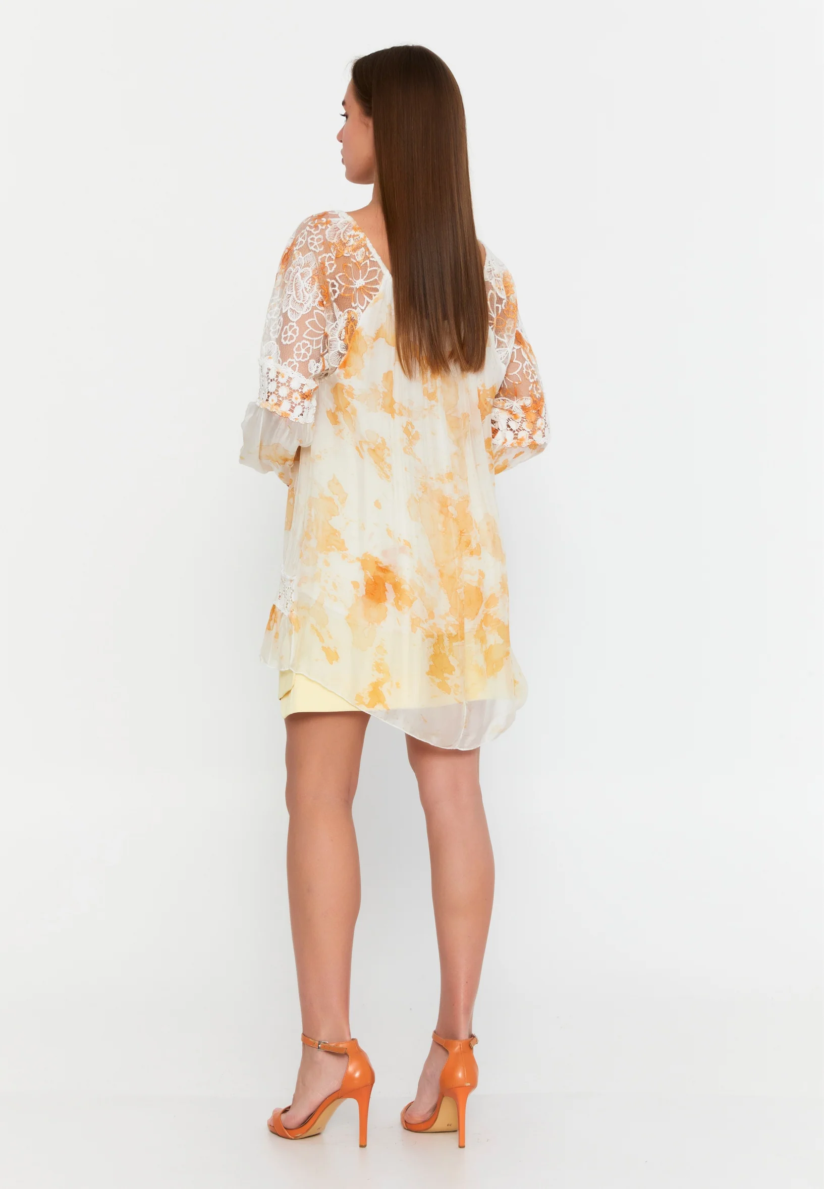 Long Sleeve Floral Regular Blouse cav49129 - Image 23