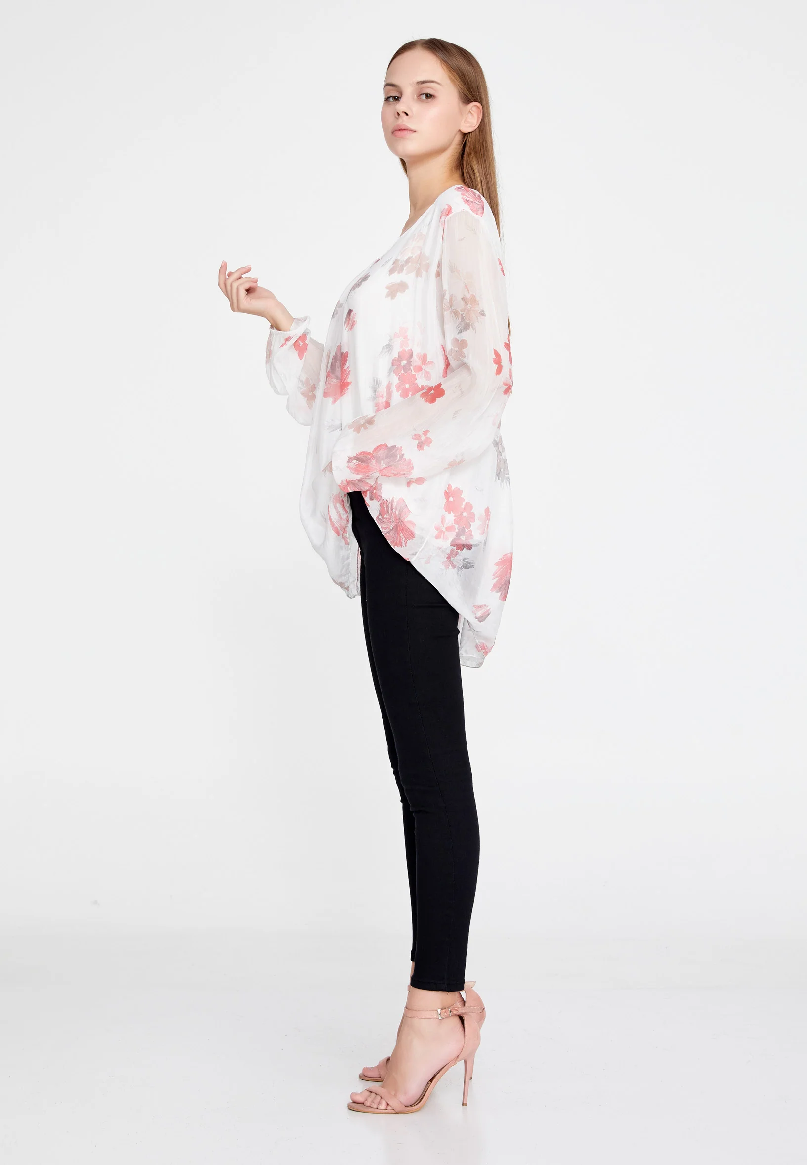 Long Sleeve Floral Regular Blouse esl5624 - Image 12