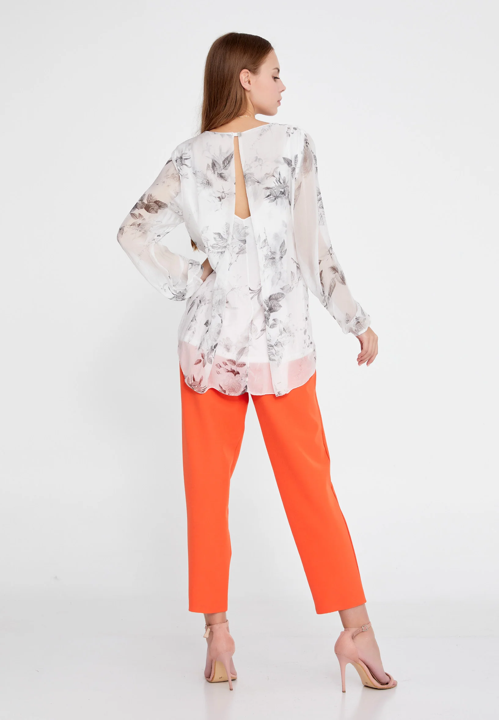 Long Sleeve Floral Regular Blouse esl5624 - Image 3