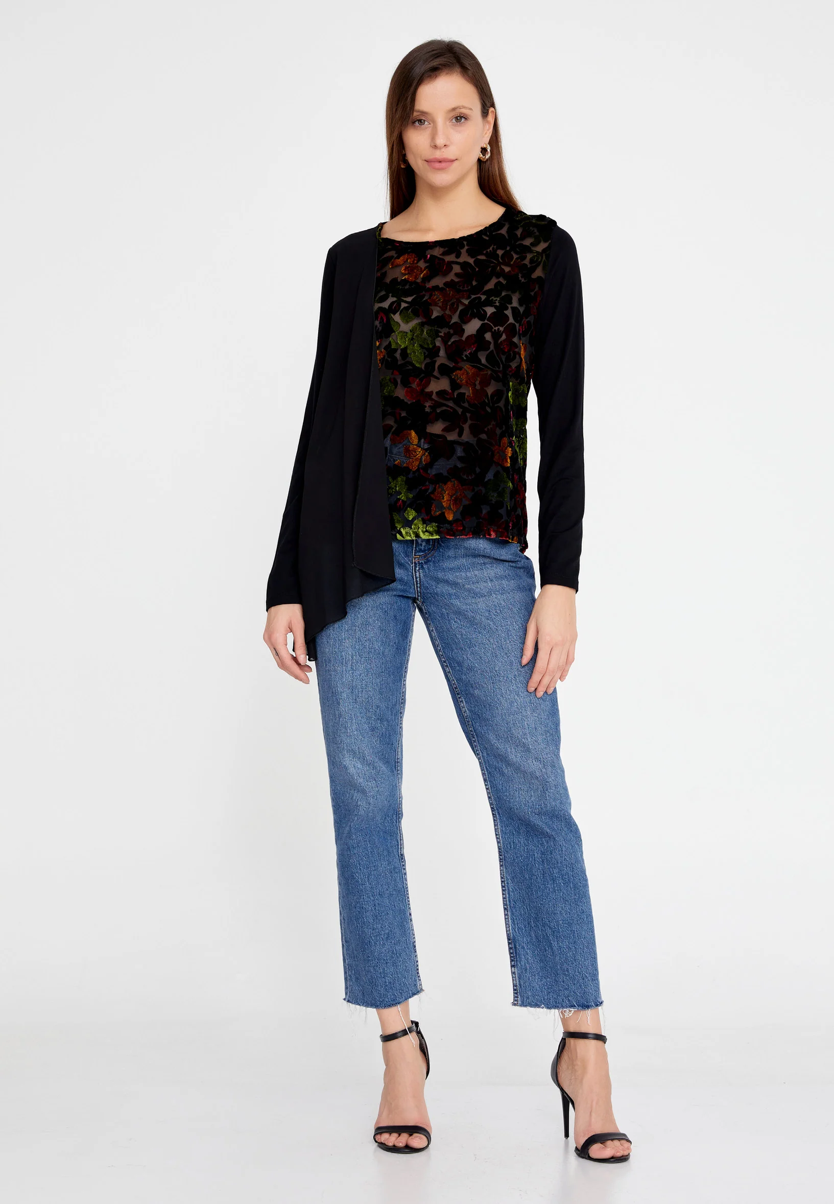 Long Sleeve Floral Regular Blouse sea6774 - Image 2