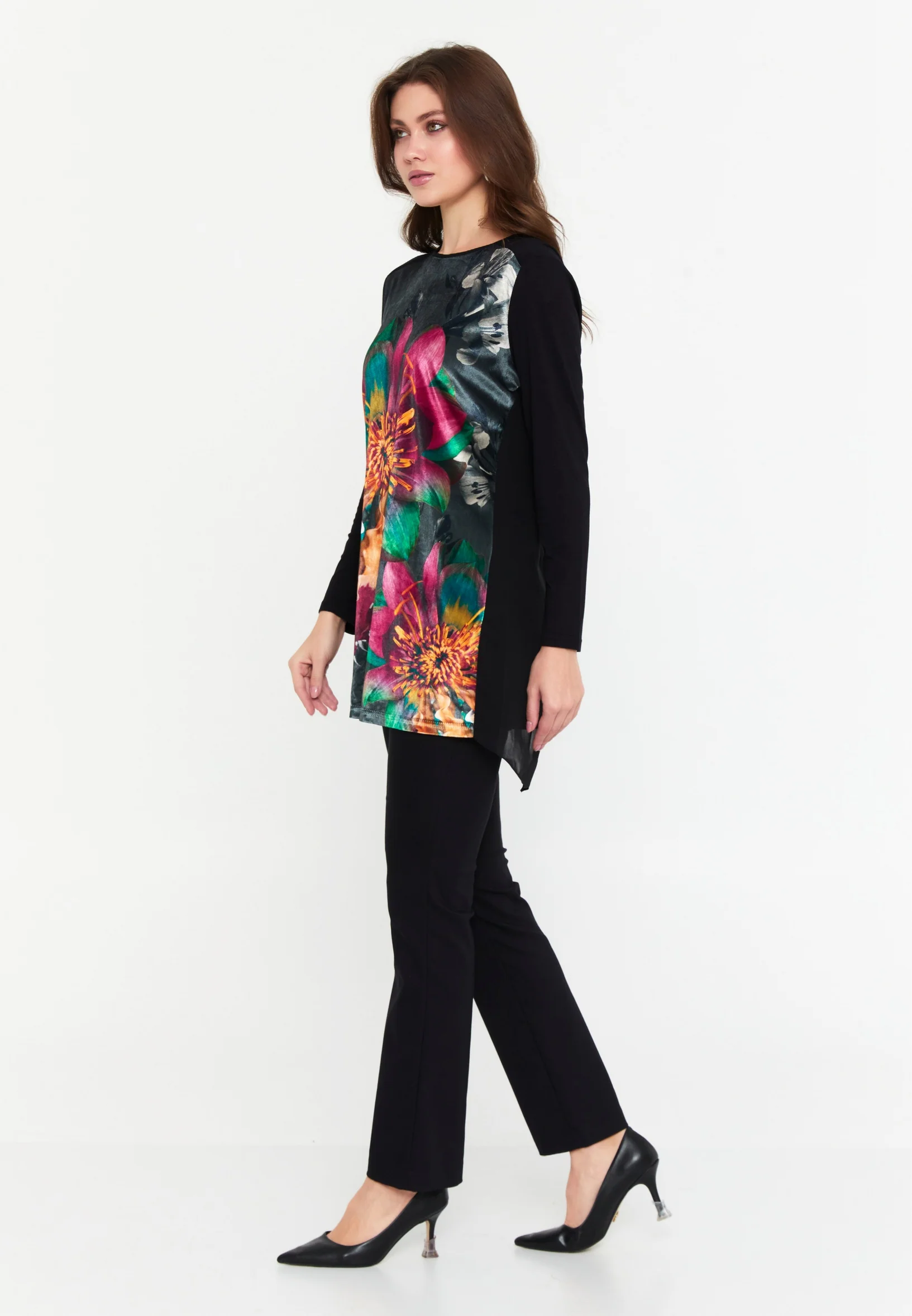 Long Sleeve Floral Regular Blouse ser21030-1 - Image 4