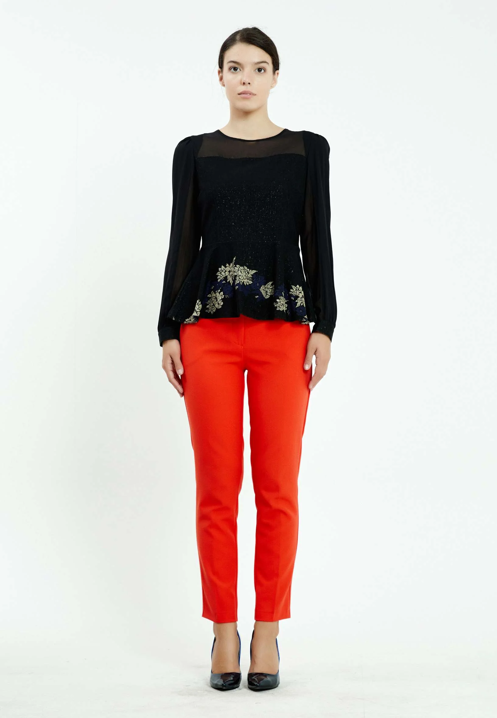 Long Sleeve Floral Regular Blouse ser21045 - Image 10