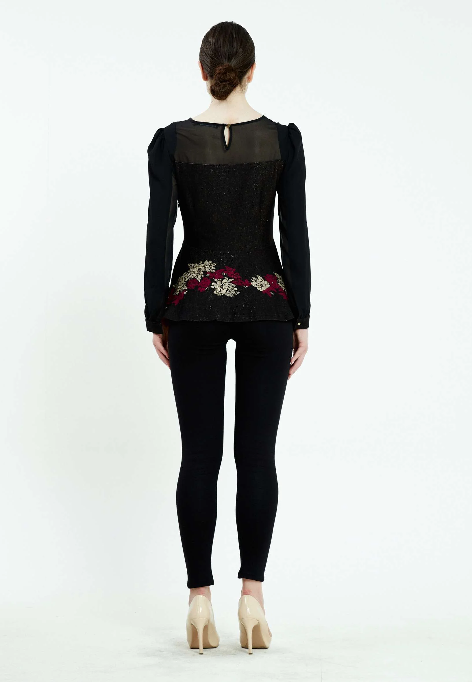 Long Sleeve Floral Regular Blouse ser21045 - Image 8