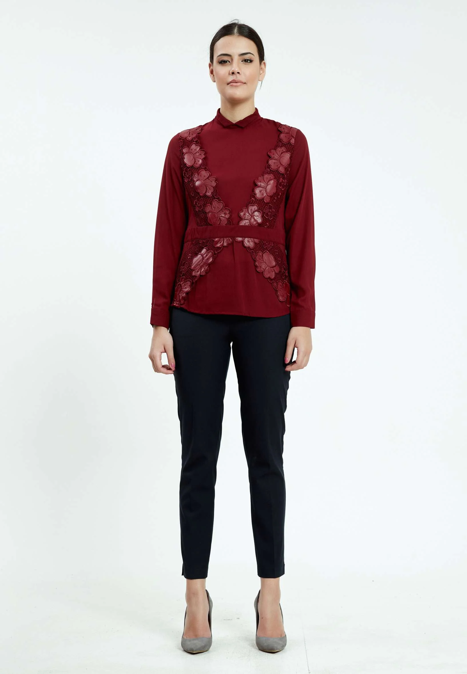 Long Sleeve Floral Regular Blouse ser21364 - Image 10