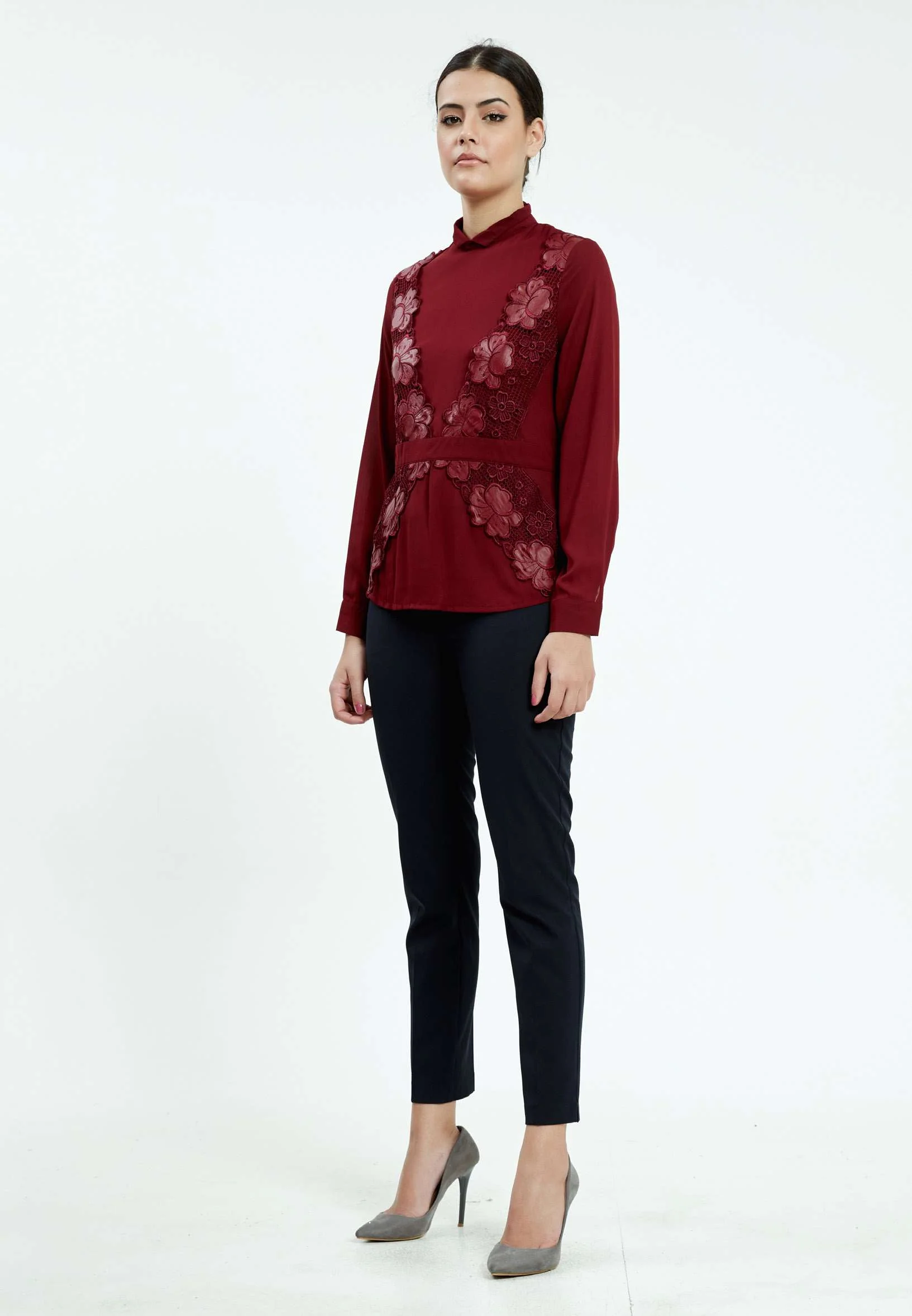 Long Sleeve Floral Regular Blouse ser21364 - Image 11