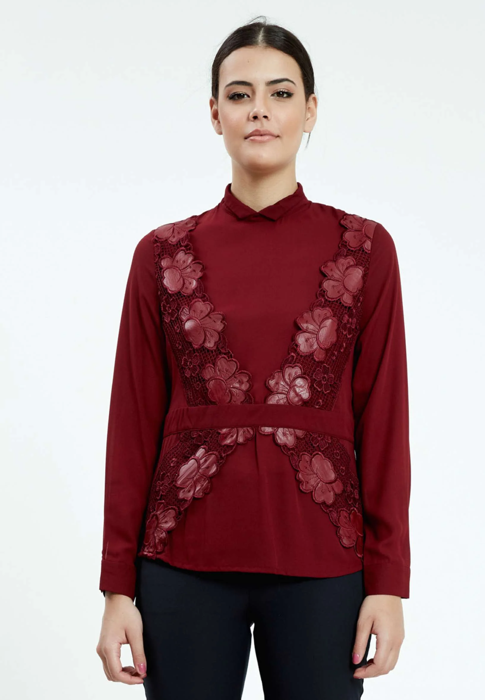 Long Sleeve Floral Regular Blouse ser21364 - Image 9
