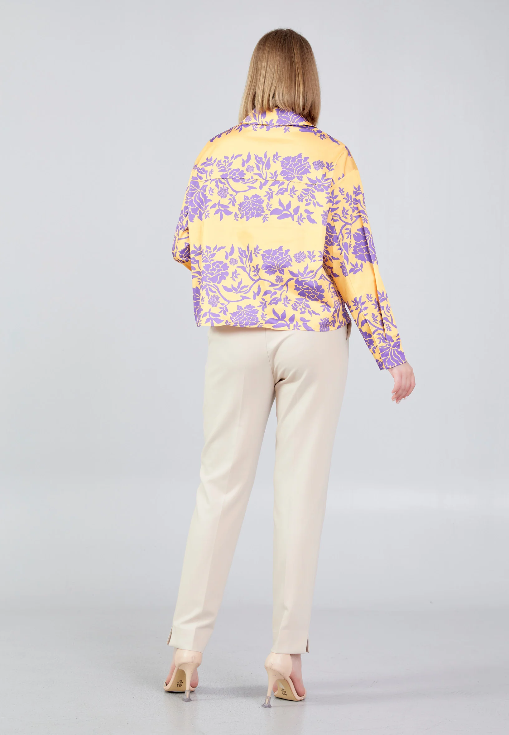 Long Sleeve Floral Regular Shirt ber23y8110 - Image 12