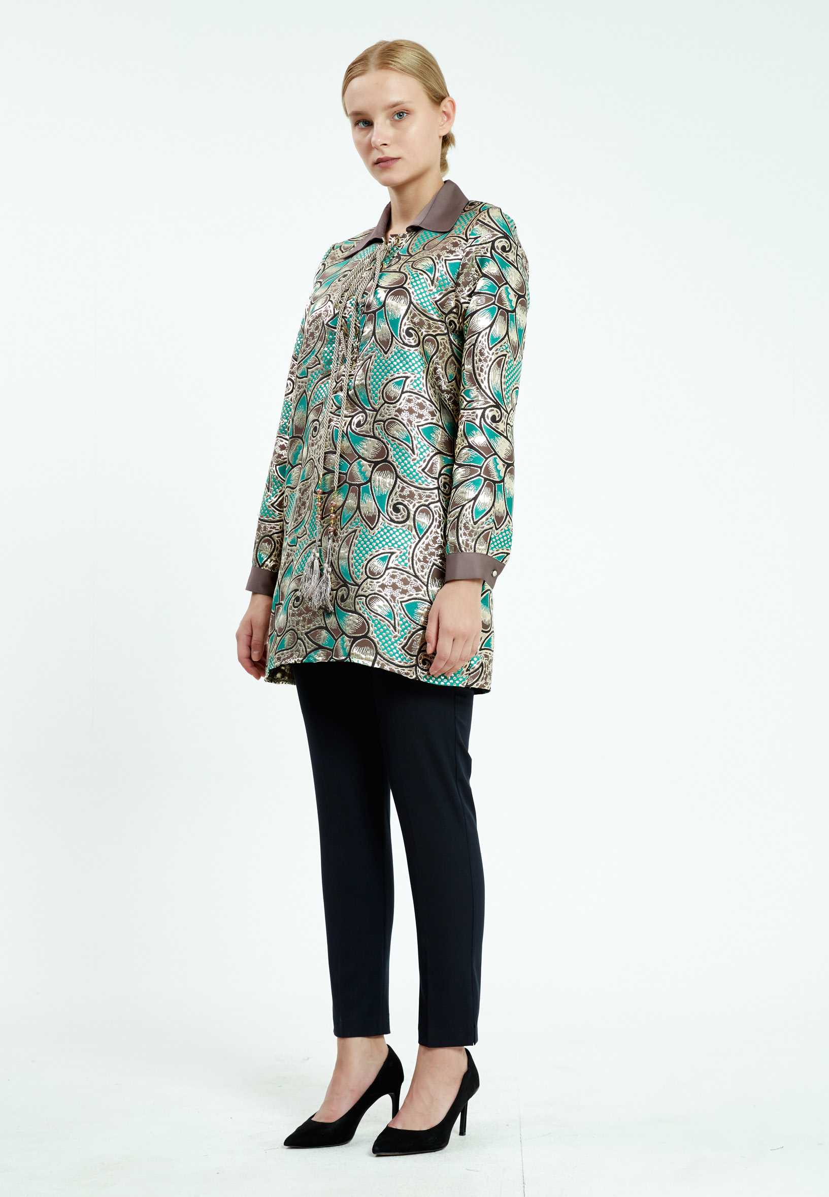 Long Sleeve Floral Regular Tunic ser21954 - Image 8