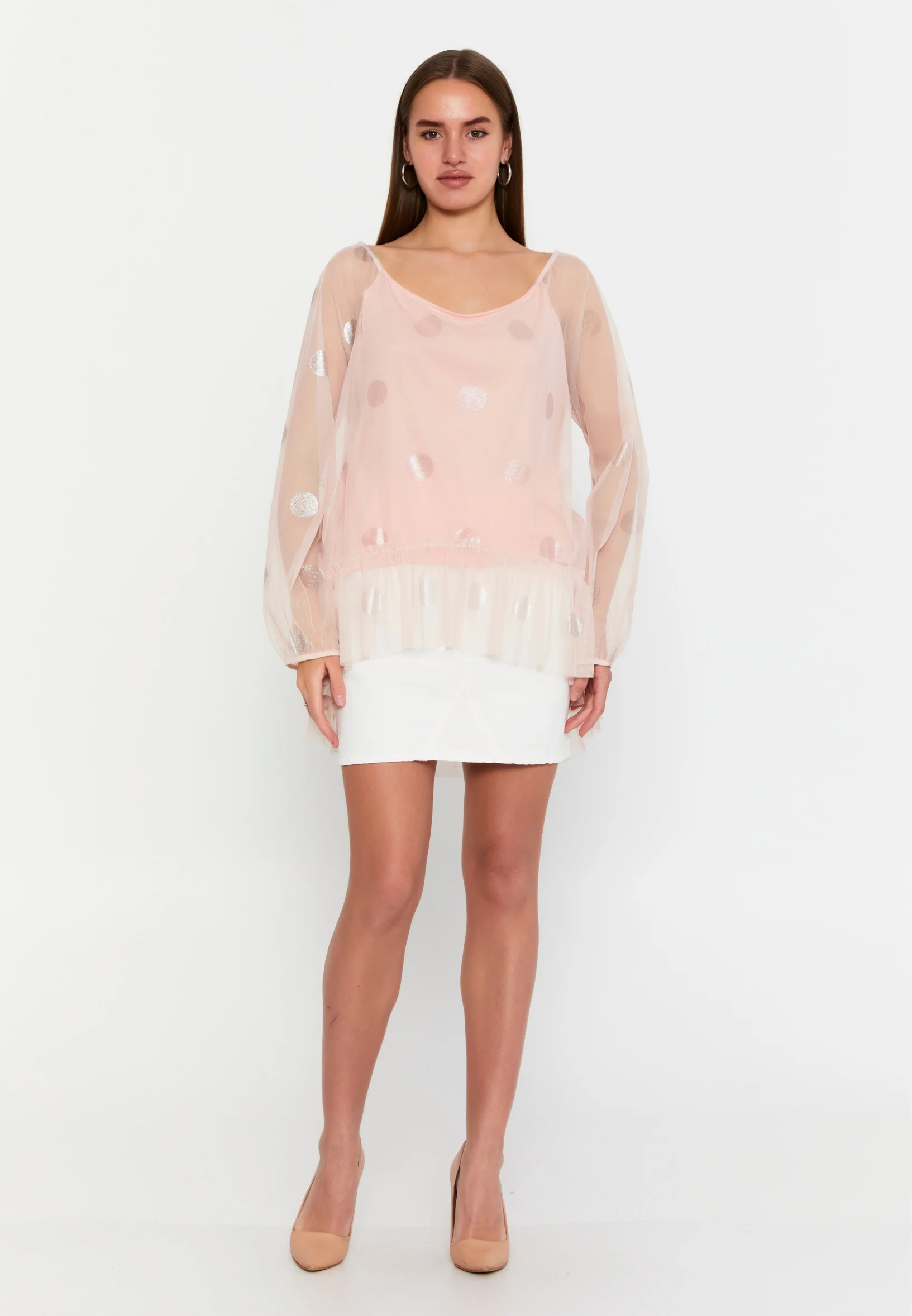 Long Sleeve Geometric Regular Blouse sea2411 - Image 14