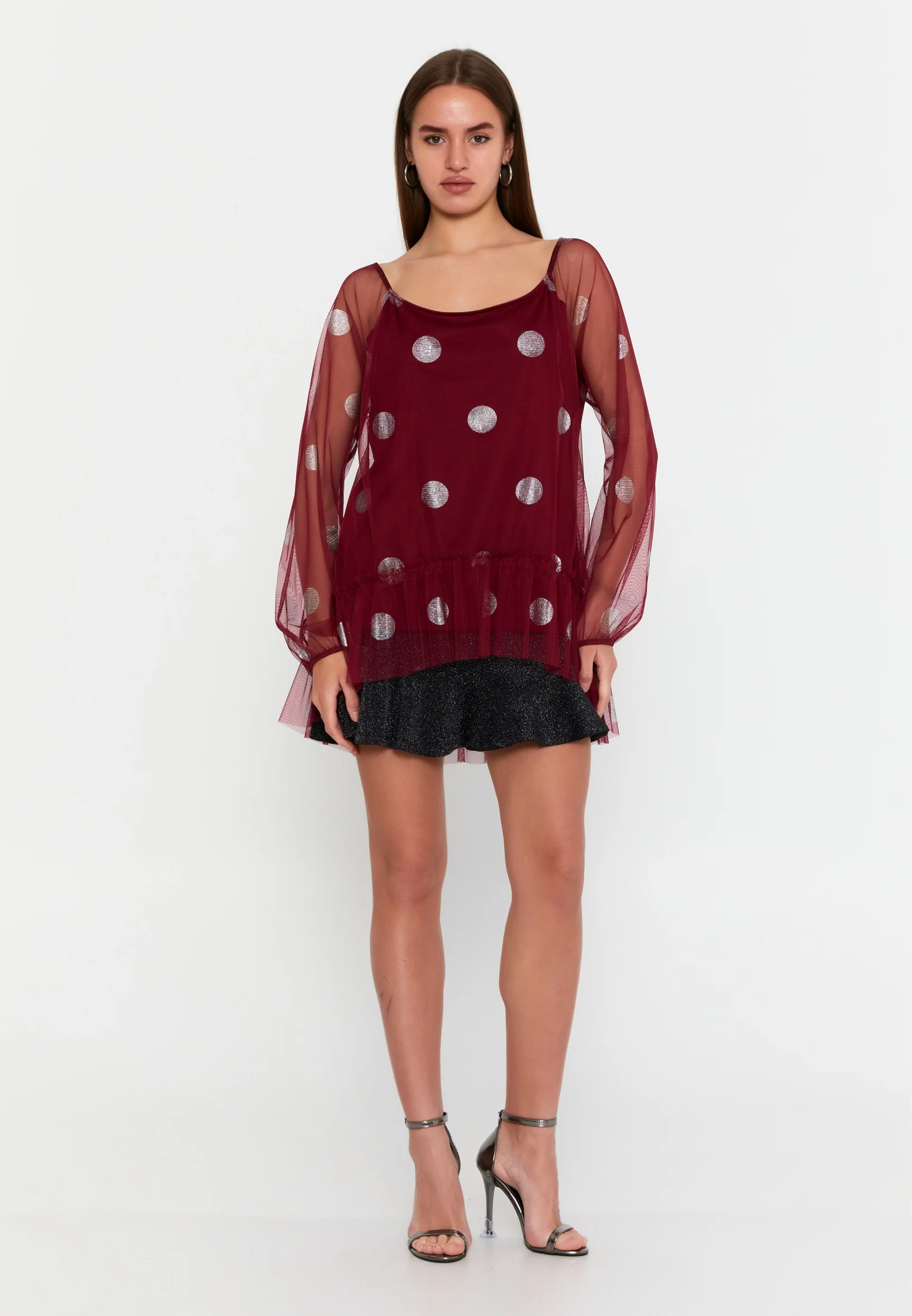 Long Sleeve Geometric Regular Blouse sea2411 - Image 18