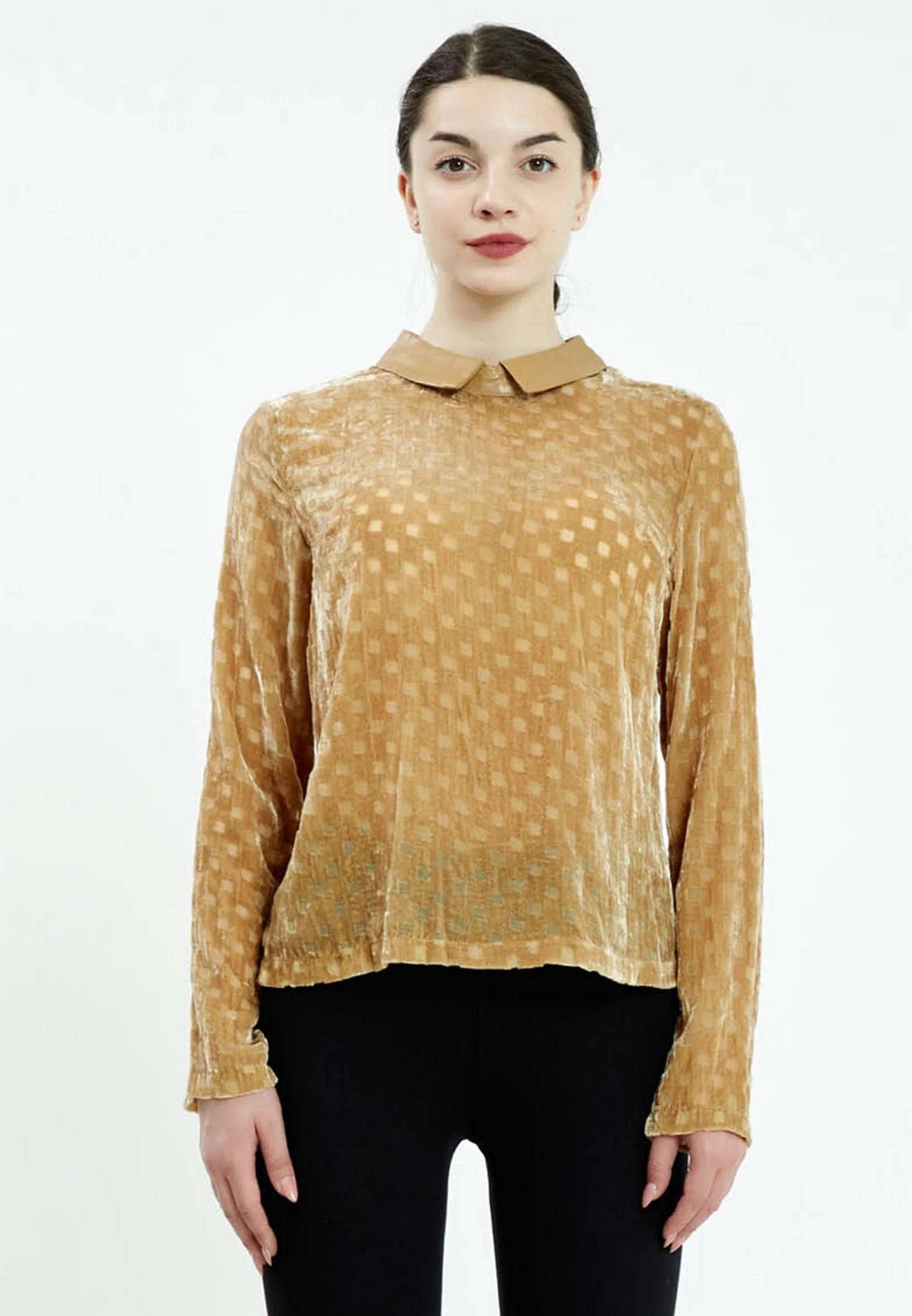 Long Sleeve Geometric Regular Blouse ser21214
