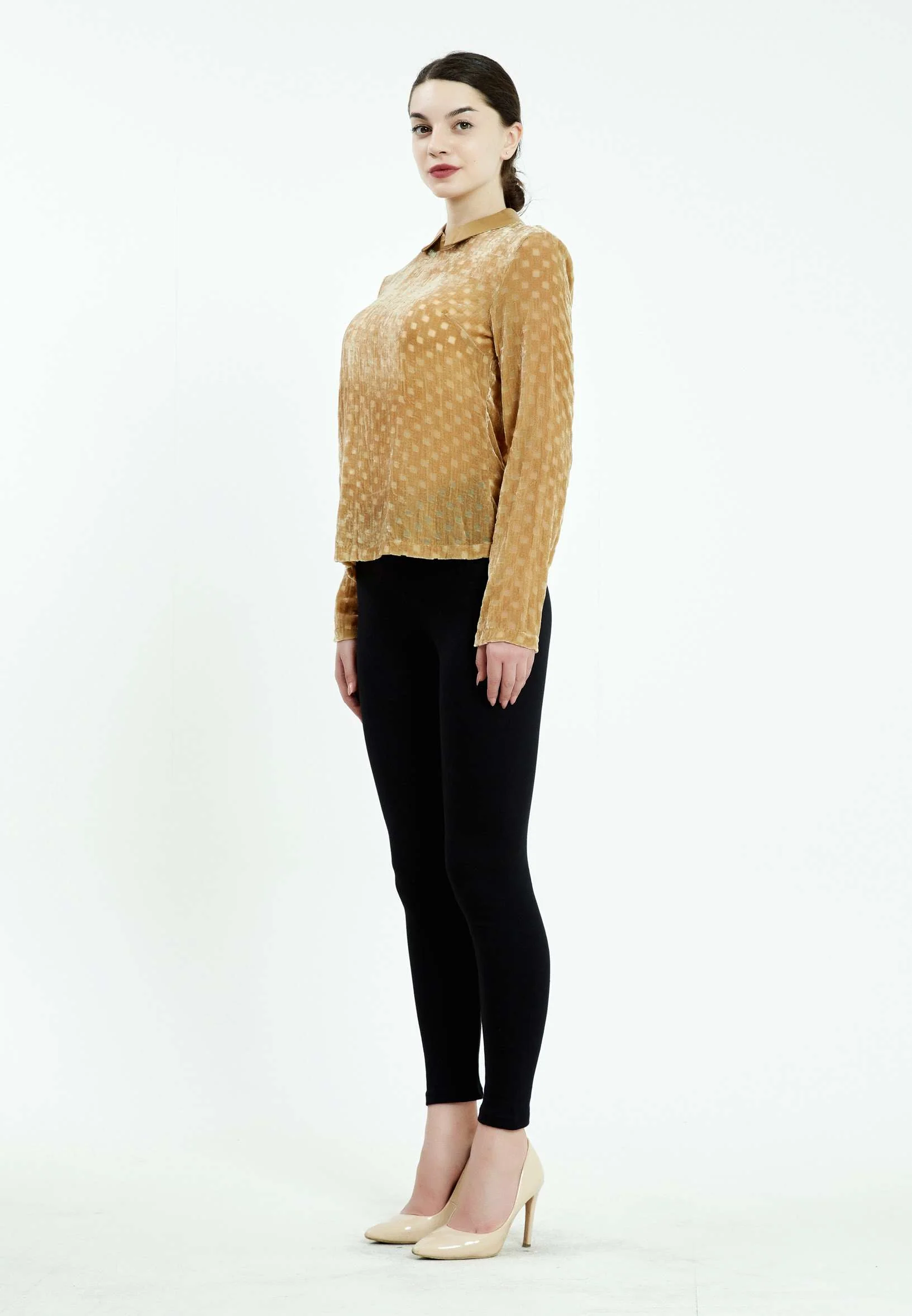 Long Sleeve Geometric Regular Blouse ser21214 - Image 3